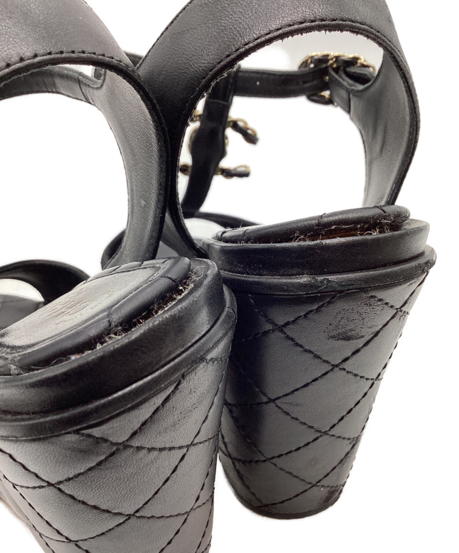 中古・古着通販】CHANEL (シャネル) CHANEL ウェッジソールサンダル