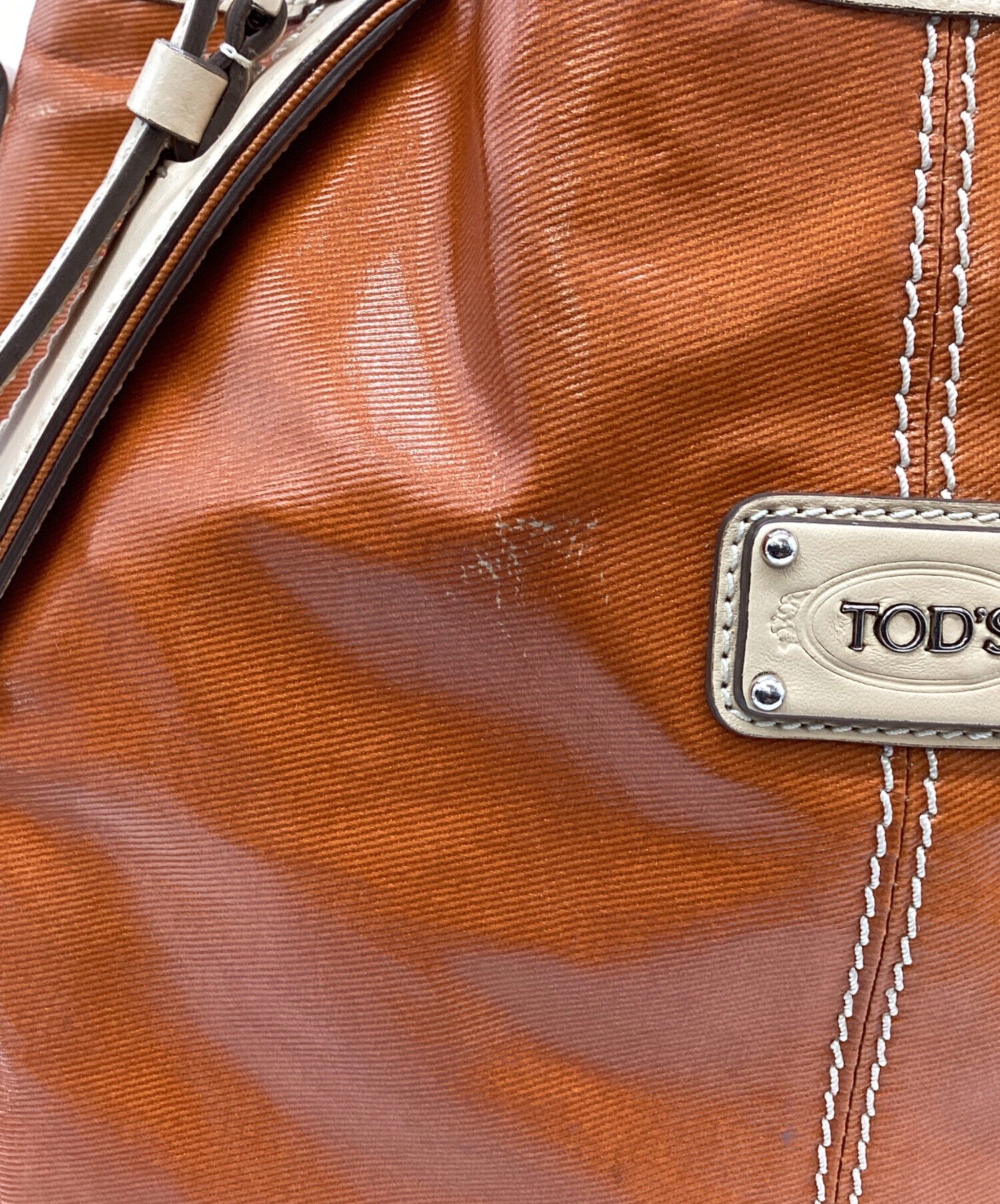 【TOD'S 】2wayバッグ オレンジブラウン Girelli ジレリ 中古・古着通販】TOD'S (トッズ) TOD'S 2WAYショルダーバッグ ブラウン