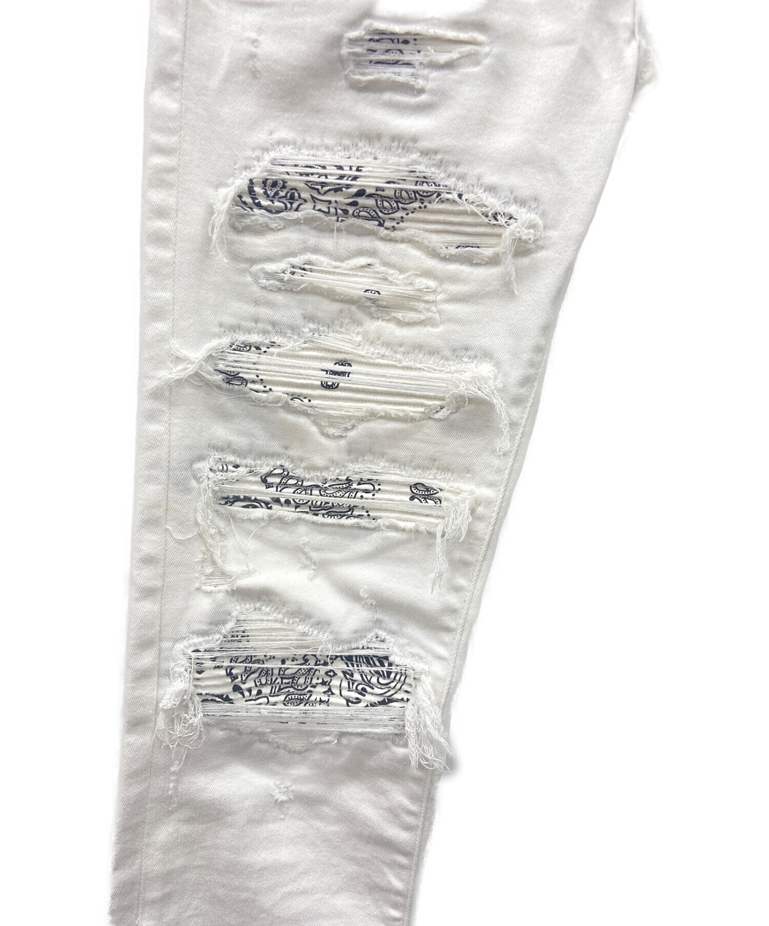 中古・古着通販】AMIRI (アミリ) MX1バンダナダメージ加工スキニー