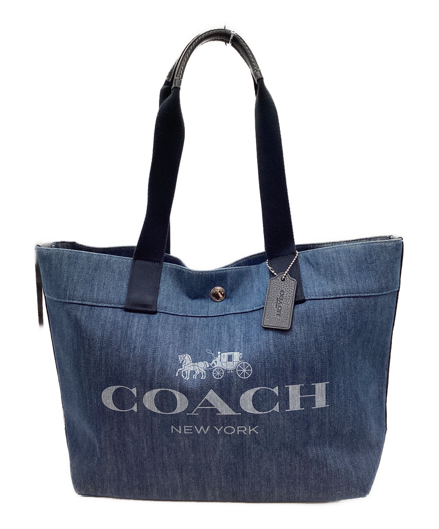 新品未使用品コーチトートバッグ 中古・古着通販】COACH (コーチ) COACH トートバッグ ネイビー