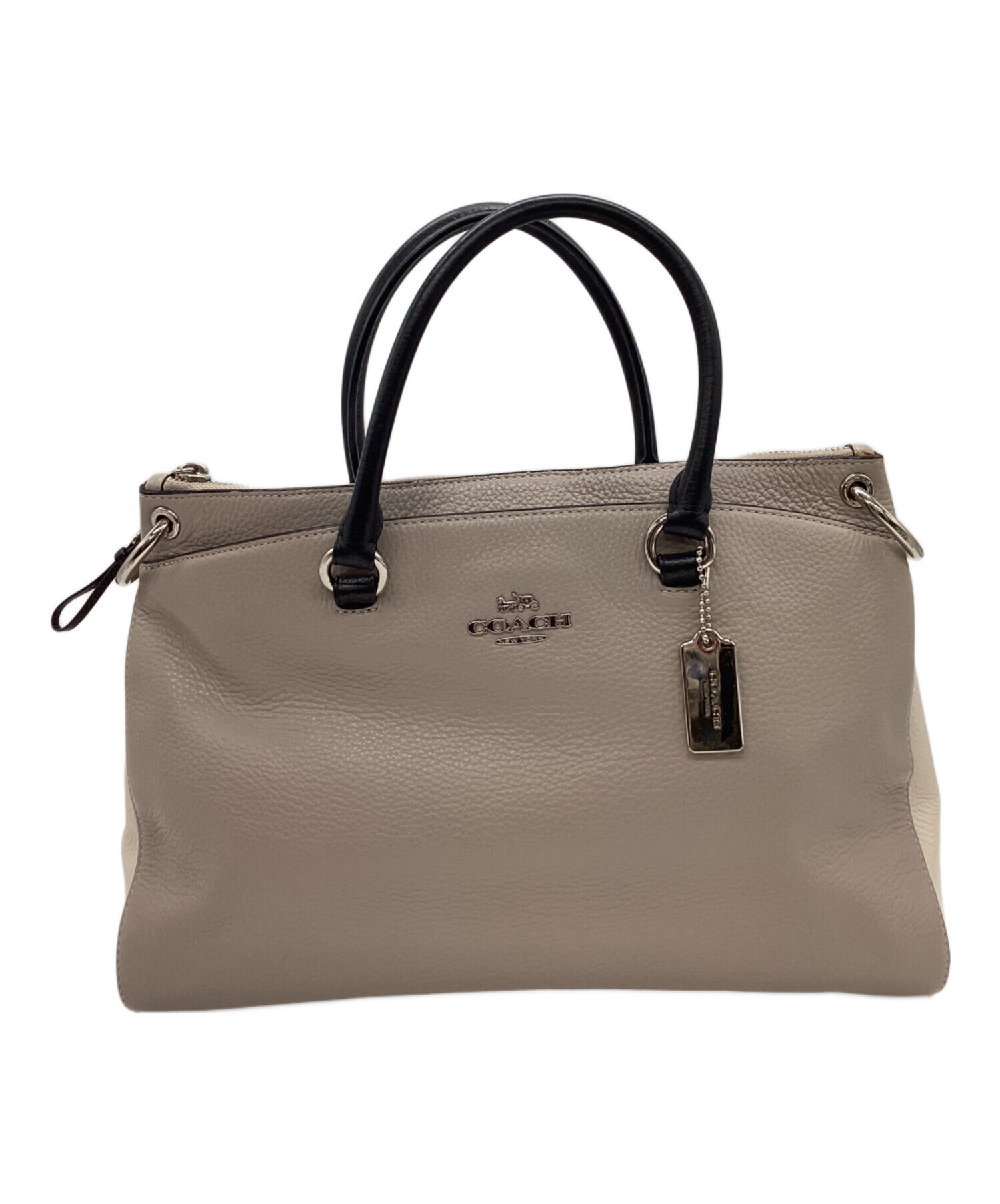 中古・古着通販】COACH (コーチ) COACH ハンドバッグ ベージュ