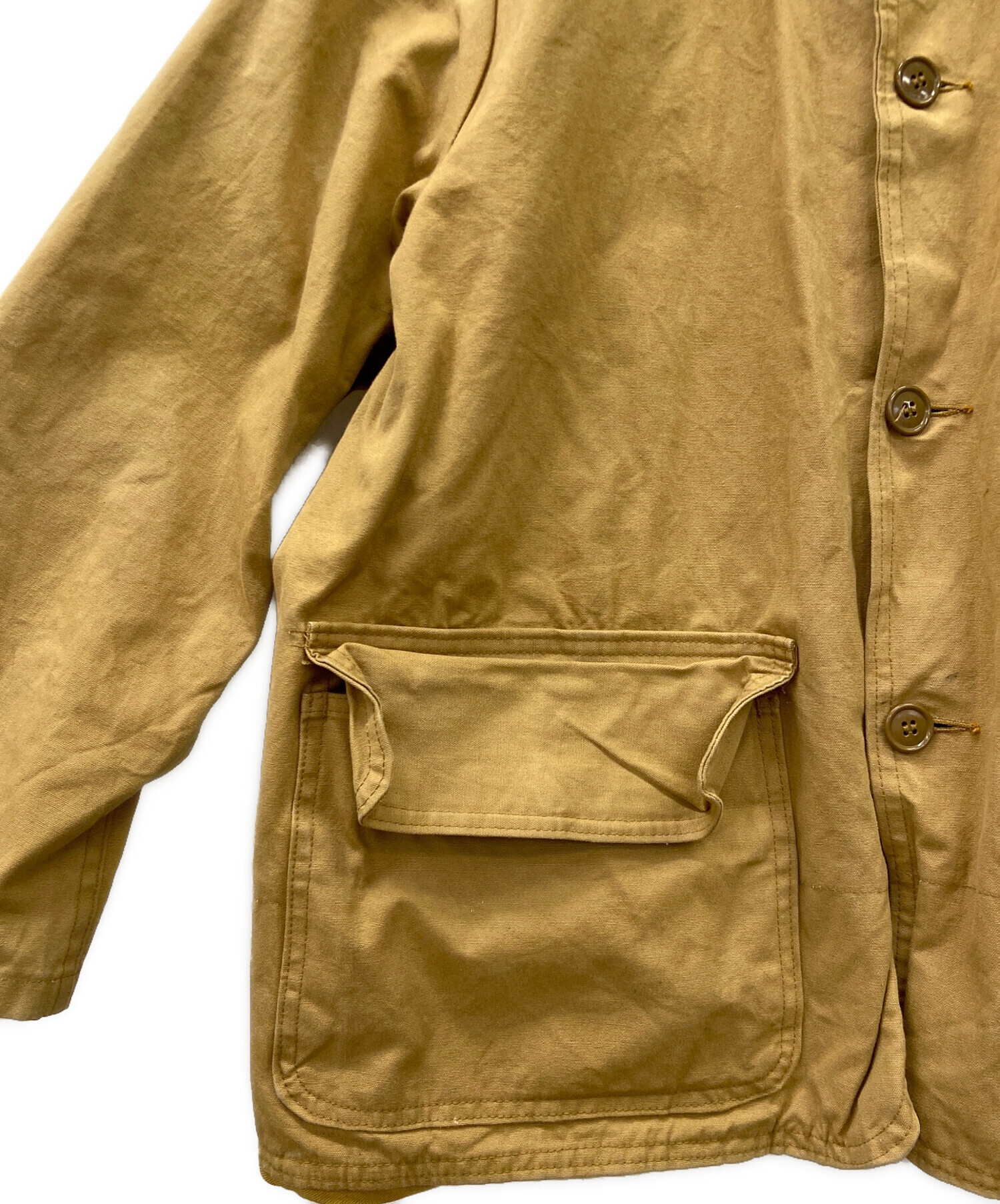 デッドストック級 美品 70s Sears シアーズ ハンティング ジャケット 中古・古着通販】Sears (シアーズ) ハンティングジャケット キャメル