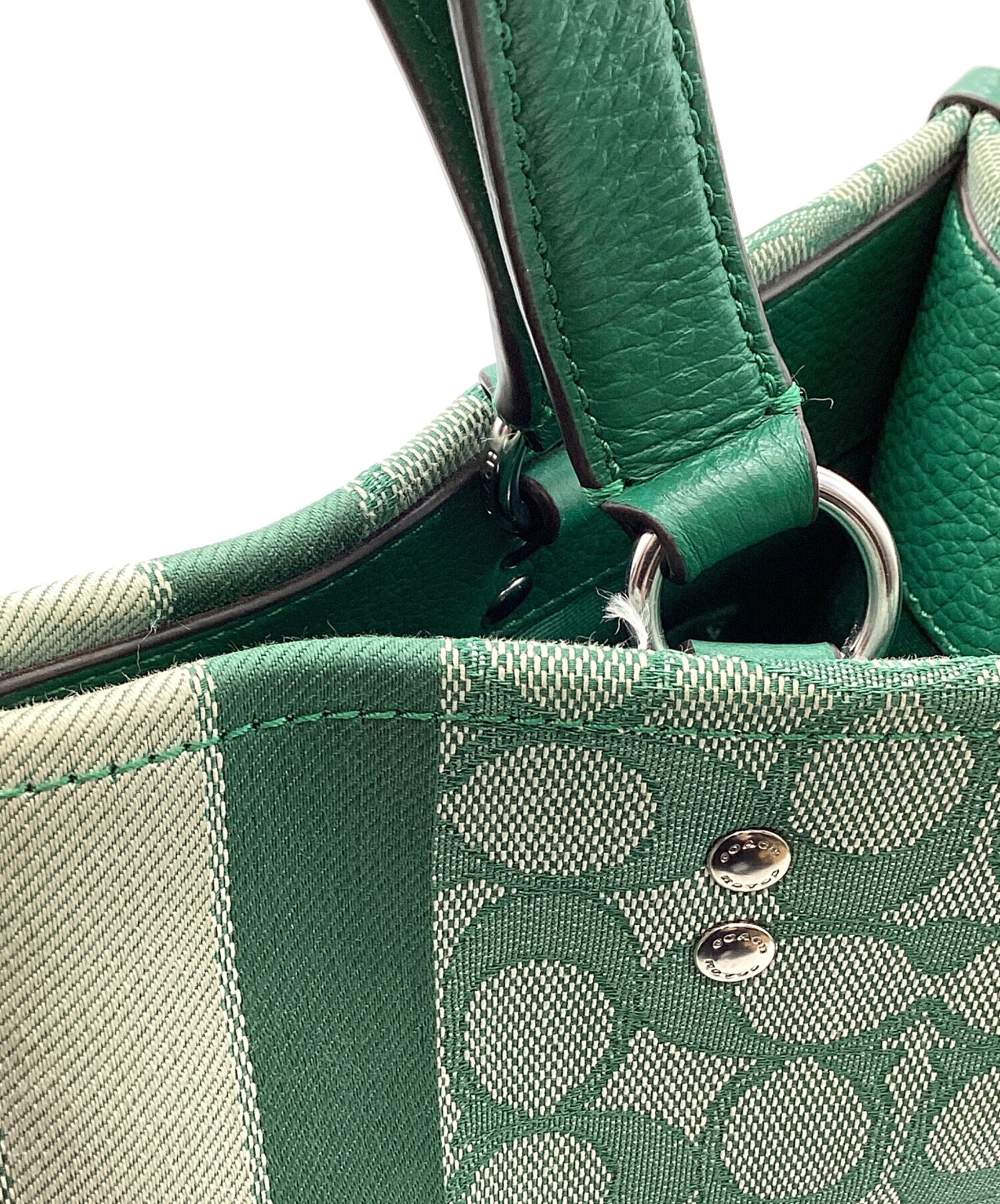 中古・古着通販】COACH (コーチ) COACH 2WAYバッグ グリーン｜ブランド
