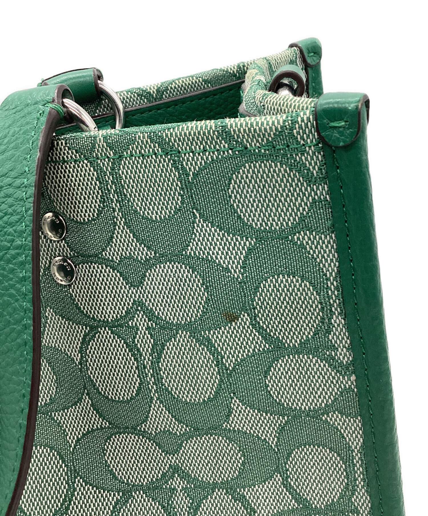 中古・古着通販】COACH (コーチ) COACH 2WAYバッグ グリーン｜ブランド