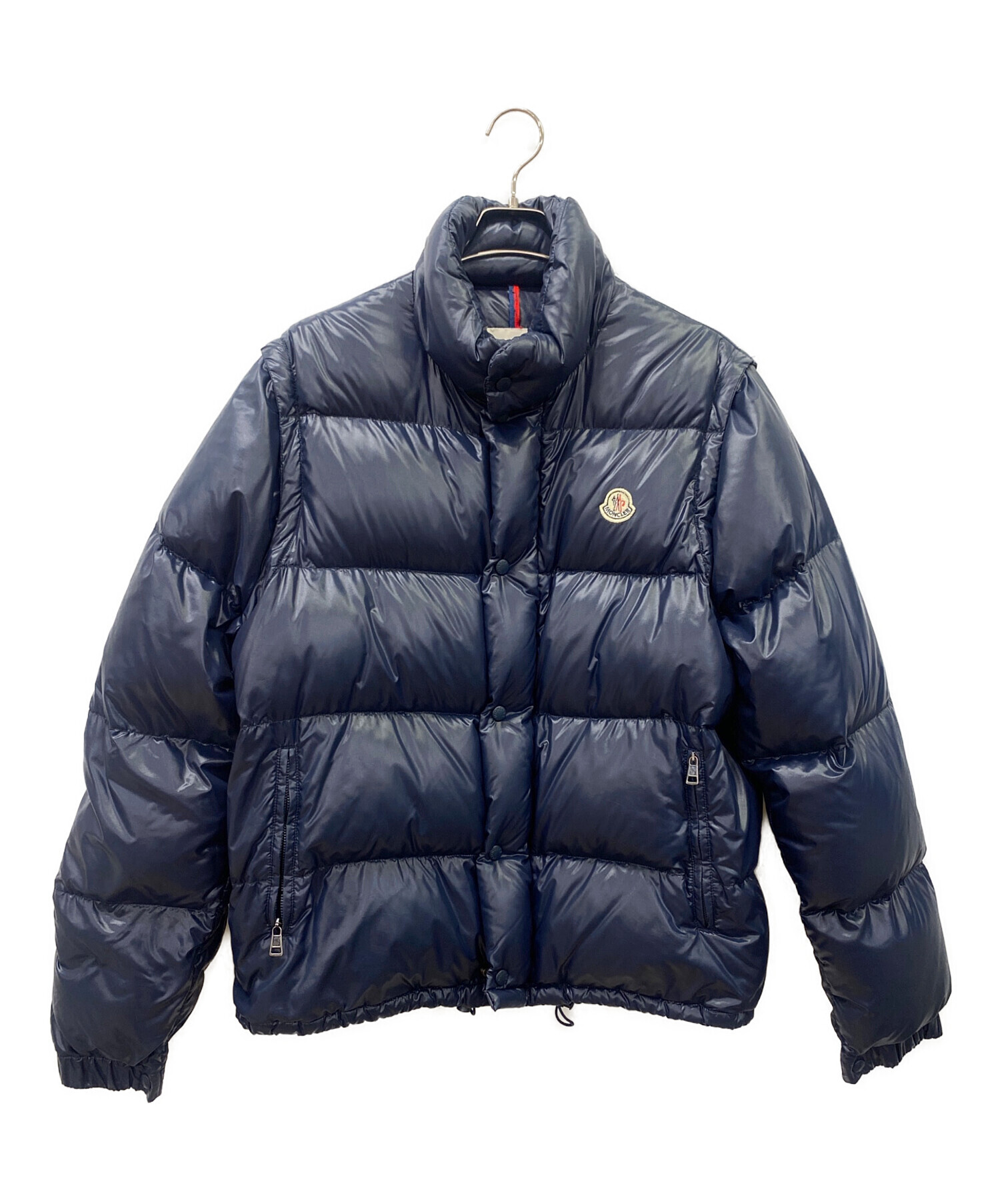 【最終SALE 】MONCLER モンクレール　レセル　ネイビー　サイズ2 中古・古着通販】MONCLER (モンクレール) ダウンジャケット ネイビー