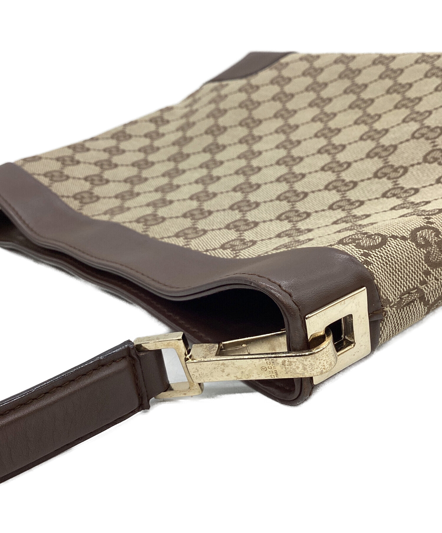 中古・古着通販】GUCCI (グッチ) ワンショルダーバッグ ブラウン