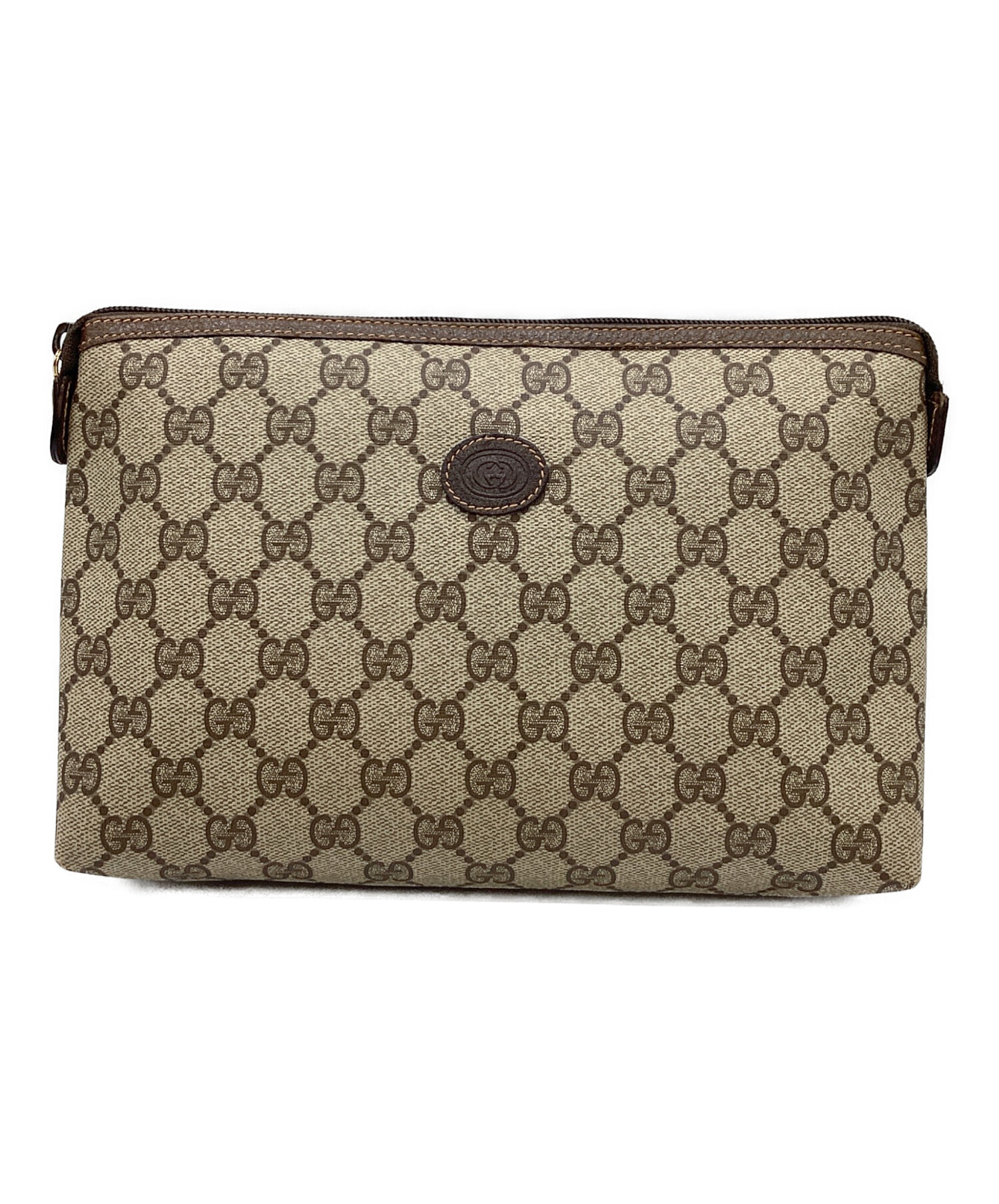 中古・古着通販】GUCCI (グッチ) セカンドバッグ ブラウン サイズ:なし