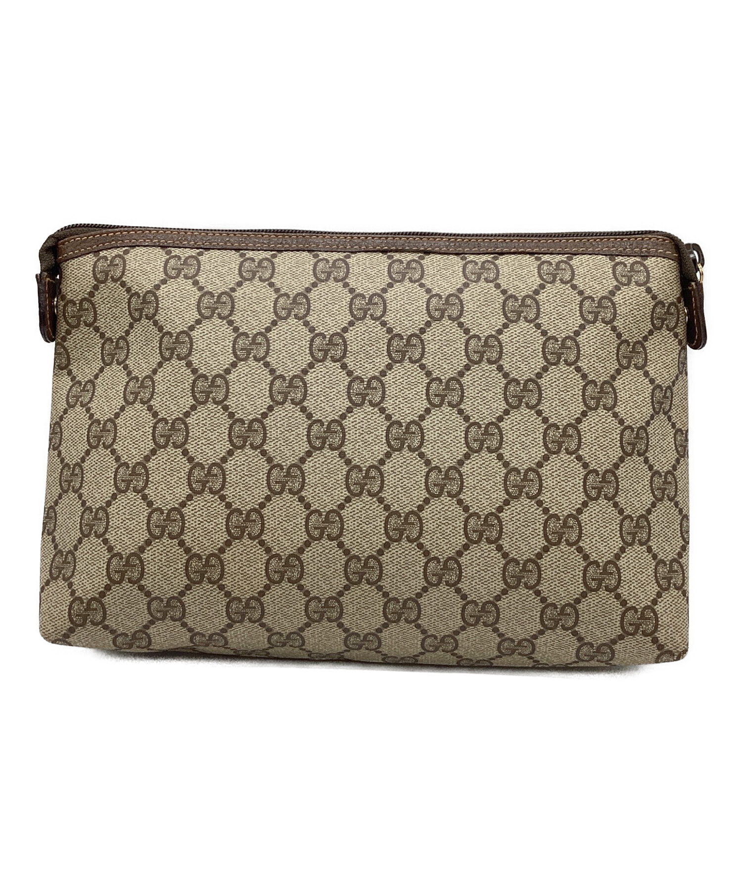 中古・古着通販】GUCCI (グッチ) セカンドバッグ ブラウン サイズ:なし