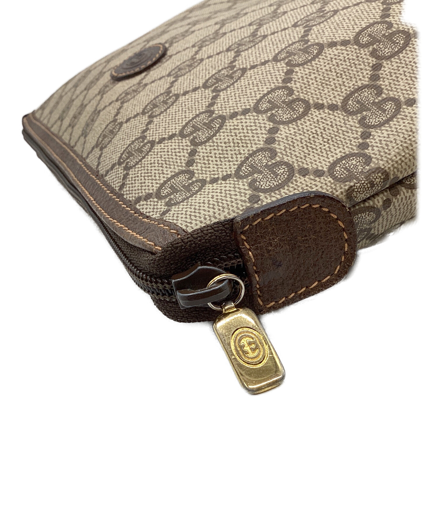 本物！未使用に近いGUCCI 超美品　シマセカンドバッグ 中古・古着通販】GUCCI (グッチ) セカンドバッグ ブラウン サイズ:なし