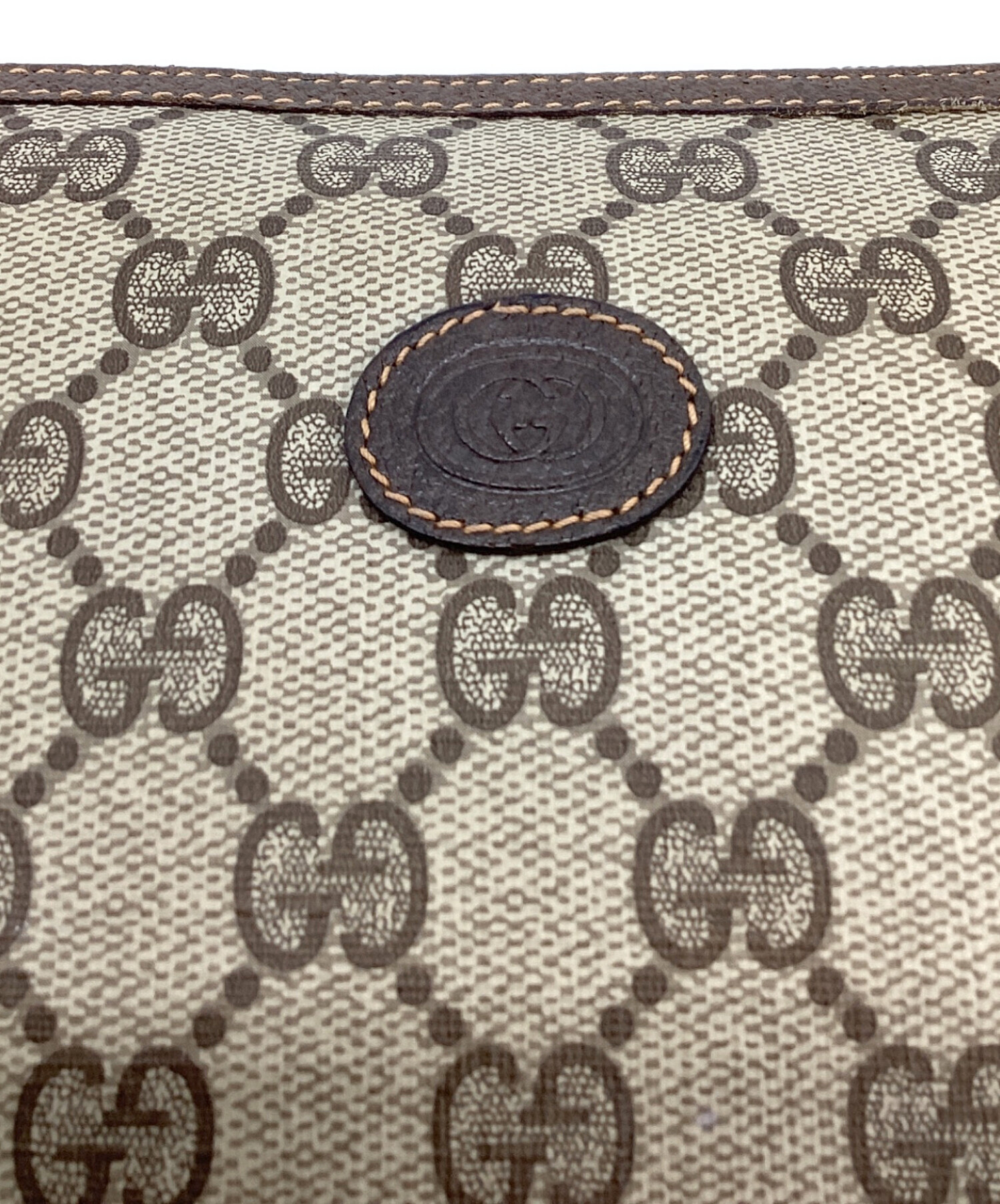 中古・古着通販】GUCCI (グッチ) セカンドバッグ ブラウン サイズ:なし