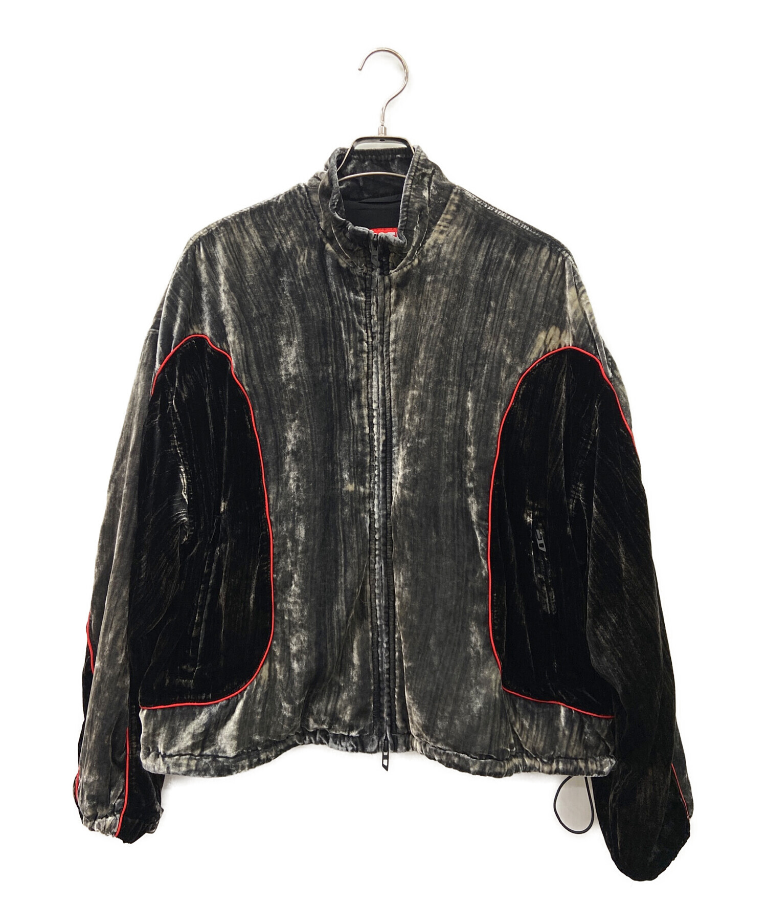 DIESELベロアジャケット 中古・古着通販】DIESEL (ディーゼル) ベロアジャケット グレーブrカク