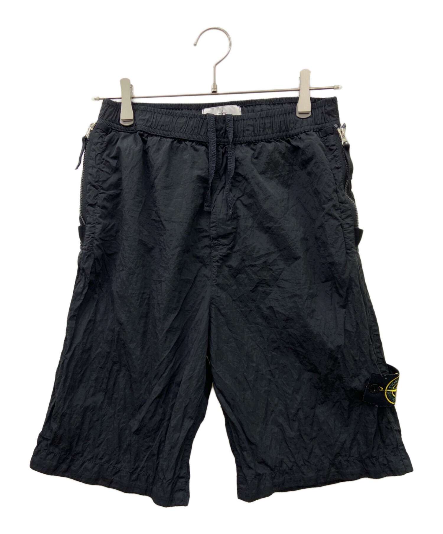 STONE  ナイロンショーツ ブラック 中古・古着通販】STONE ISLAND (ストーンアイランド) STONE ISLAND