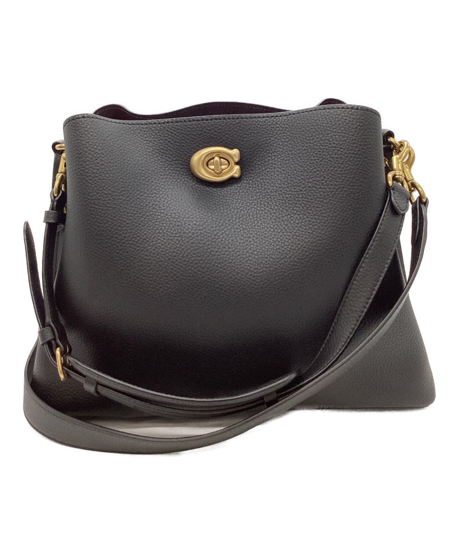 【古着】値下げ！　２WAYバッグ 中古・古着通販】COACH (コーチ) COACH ウィロウ 2WAYバッグ ブラック