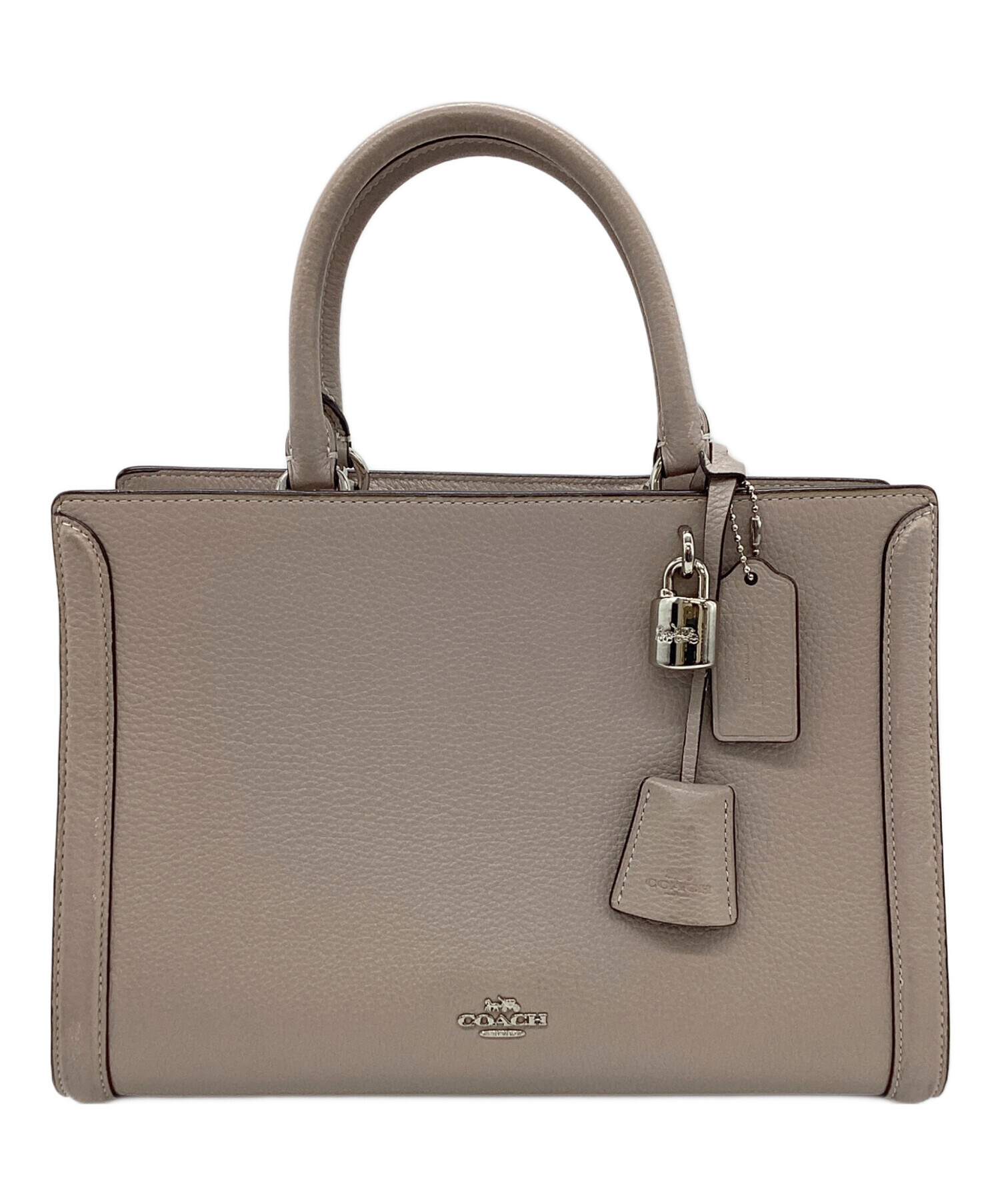 中古・古着通販】COACH (コーチ) 2WAYバッグ ベージュ｜ブランド・古着