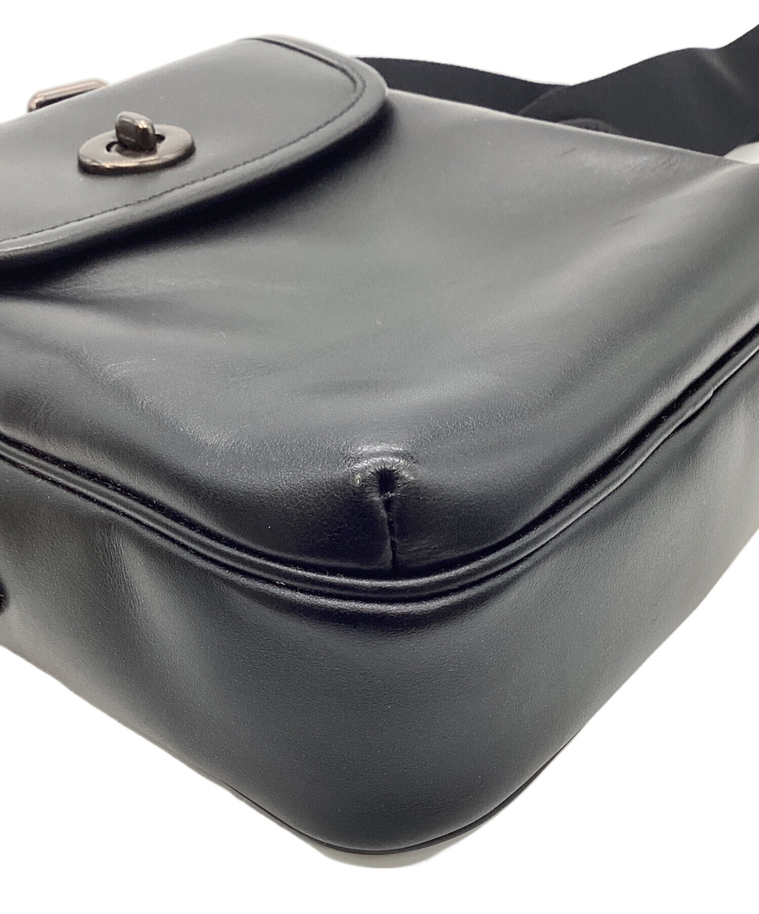 中古・古着通販】COACH (コーチ) ショルダーバッグ ブラック サイズ