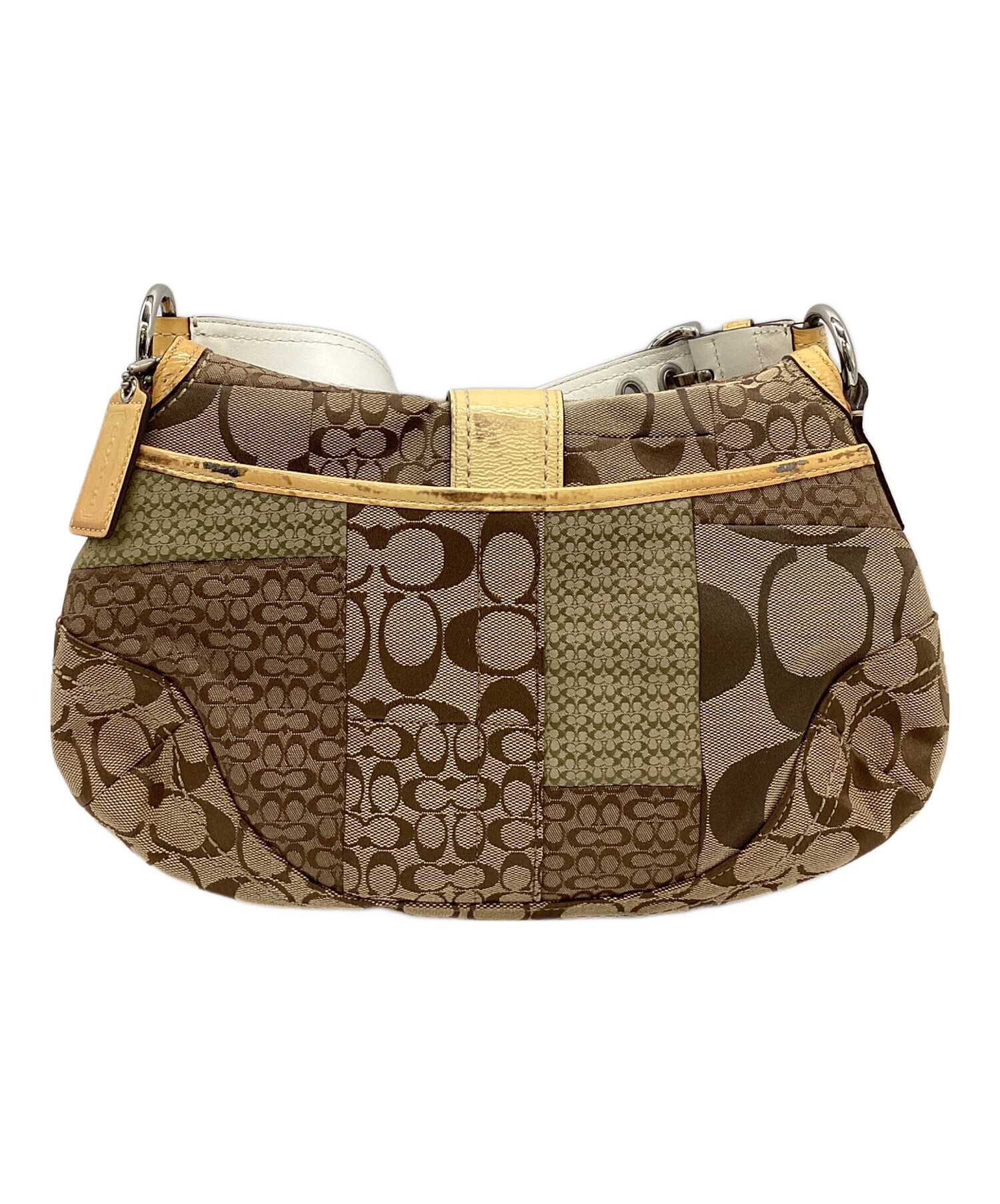 中古・古着通販】COACH (コーチ) ワンショルダーバッグ イエロー