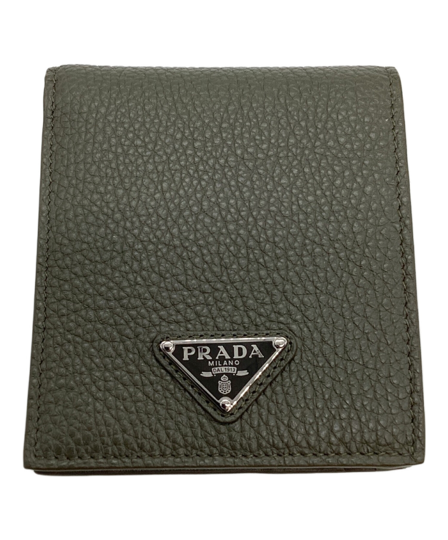 中古・古着通販】PRADA (プラダ) 2つ折り財布 グリーン｜ブランド
