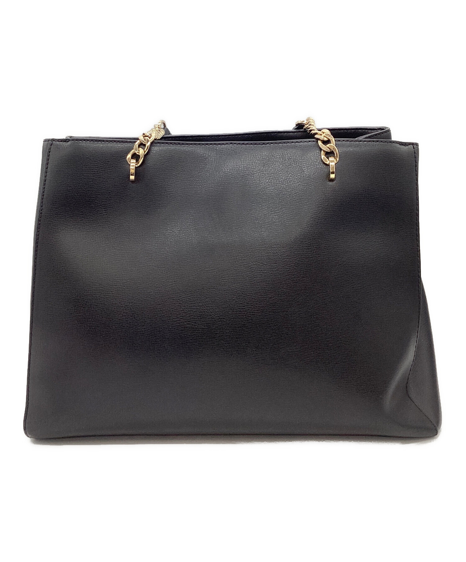 未使用品♡ MICHAEL KORS トートバッグ ブラック レザー 中古・古着通販】MICHAEL KORS (マイケルコース) MICHAEL KORS トート