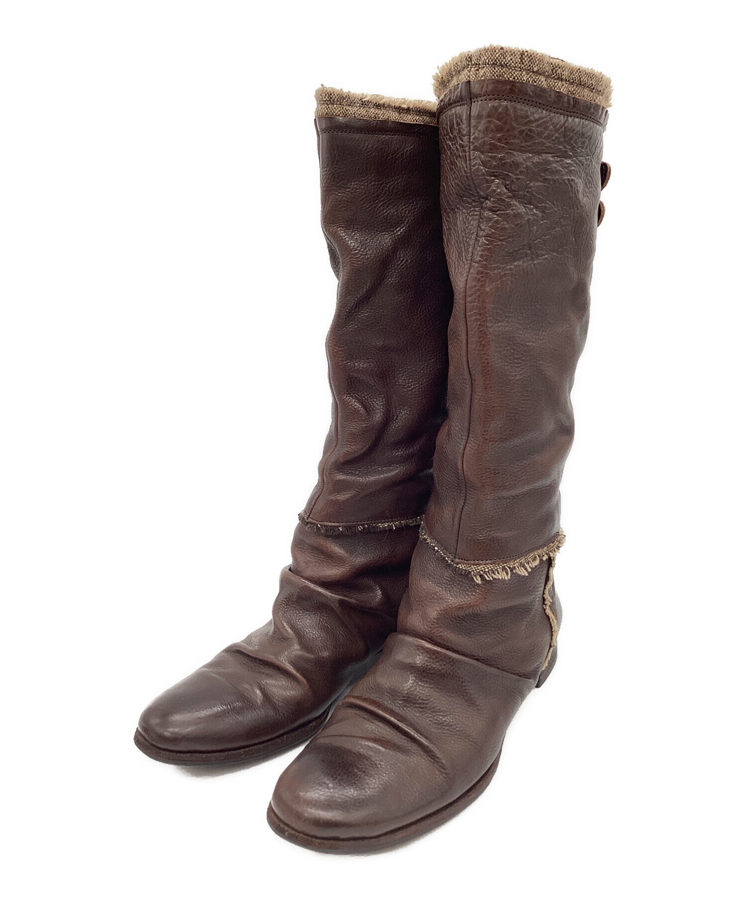 中古・古着通販】CLARKS (クラークス) CLARKS ミドルブーツ ブラウン