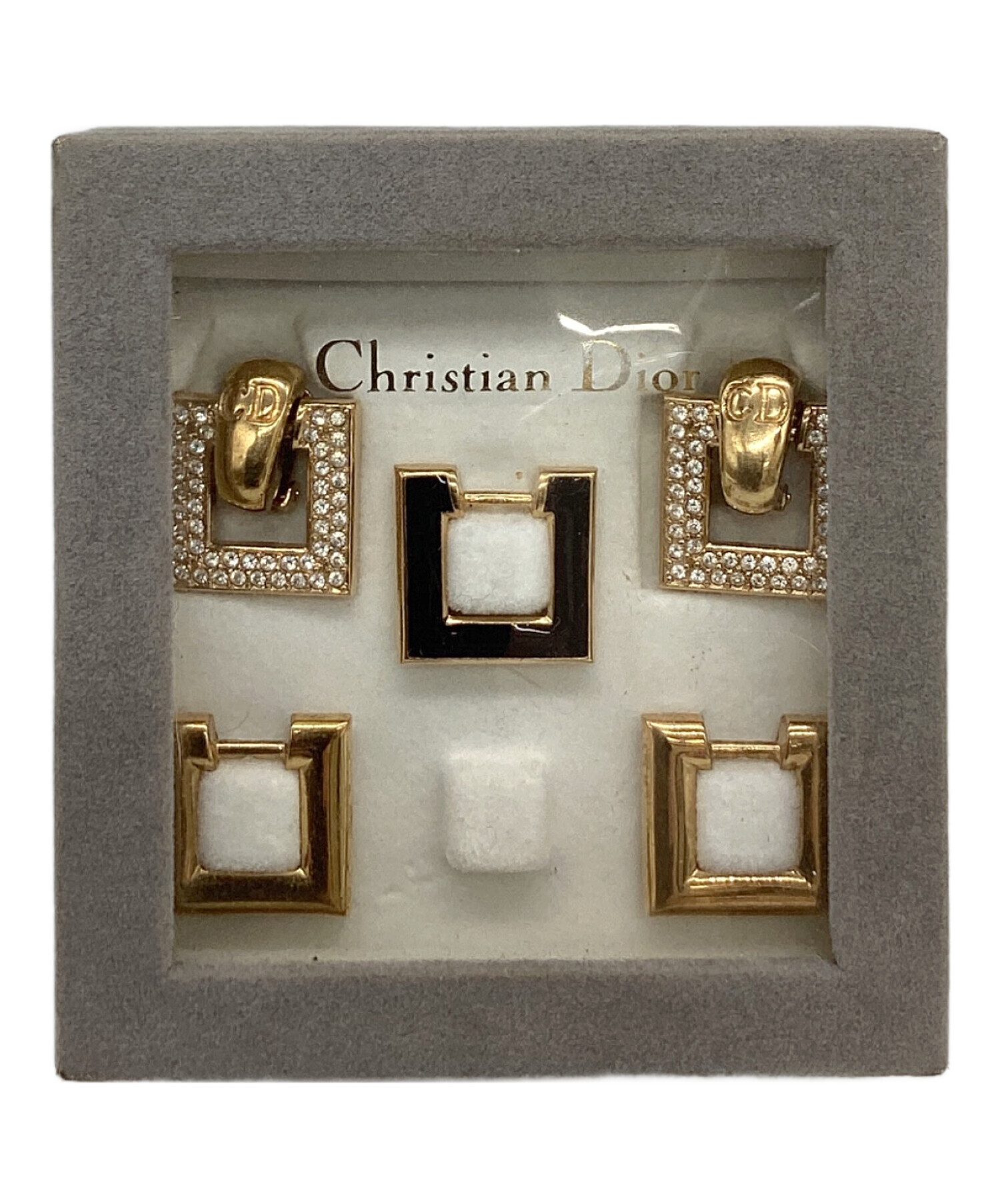 Christian Dior ディオール　ネックレスとイヤリング　セットゴールド 中古・古着通販】Christian Dior (クリスチャン ディオール