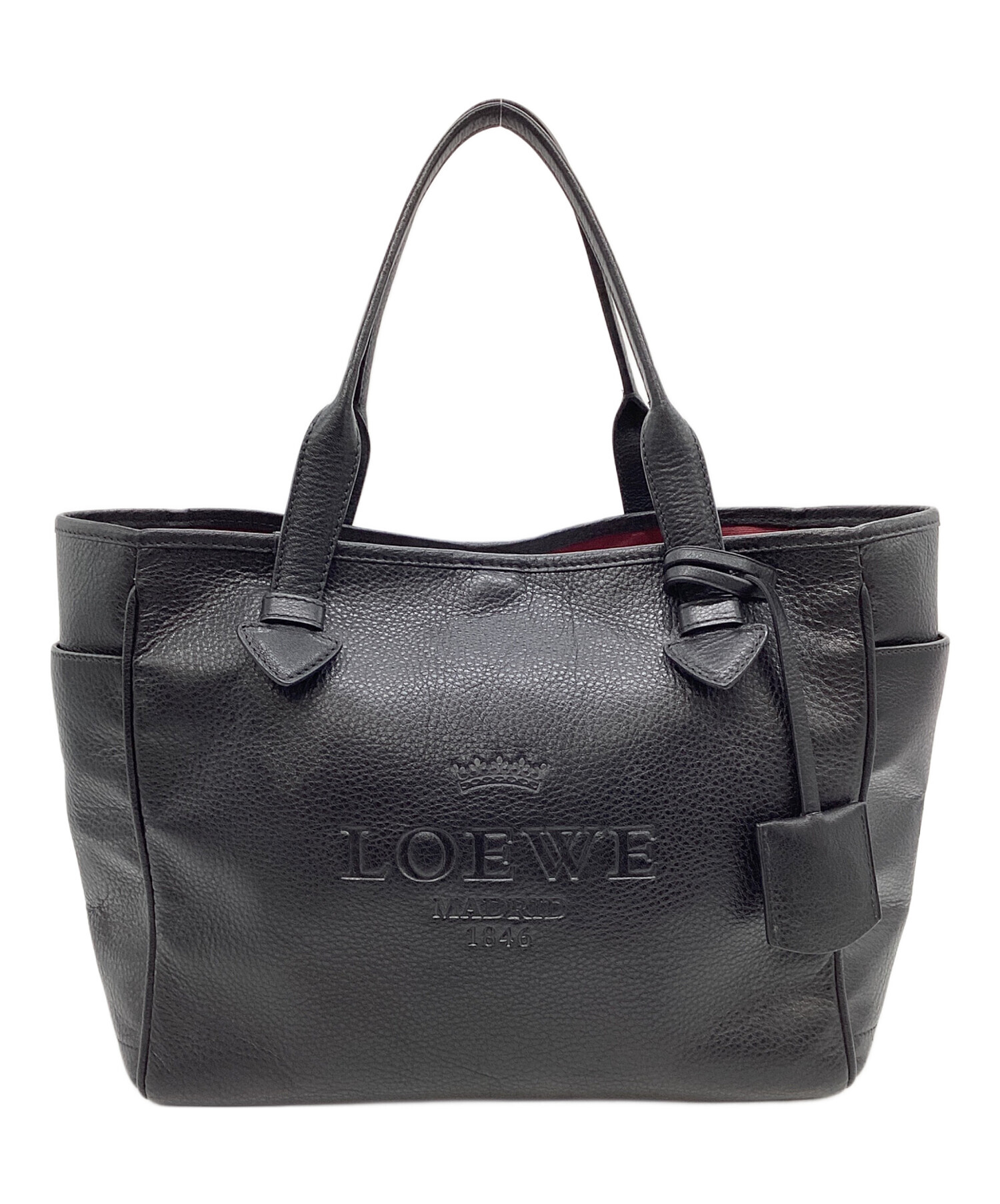 中古・古着通販】LOEWE (ロエベ) ヘリテージトートバッグ ブラック