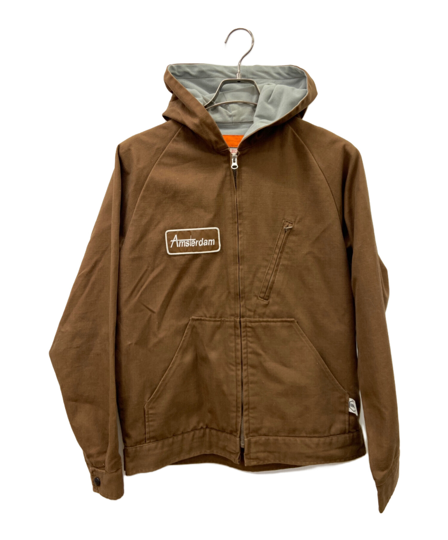 エビス ジャケット evisu ブラウン 中古・古着通販】EVISU (エヴィス) フーデッドジャケット ブラウン