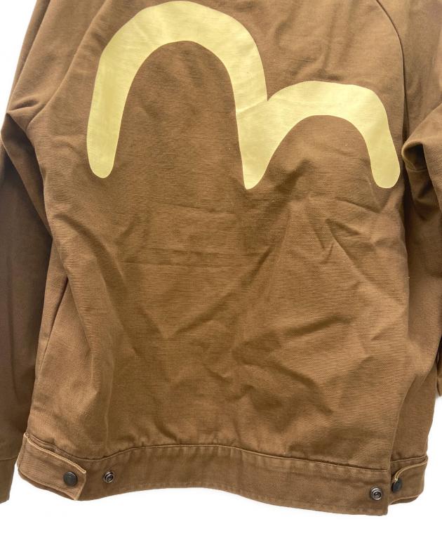 エビス ジャケット evisu ブラウン 中古・古着通販】EVISU (エヴィス) フーデッドジャケット ブラウン