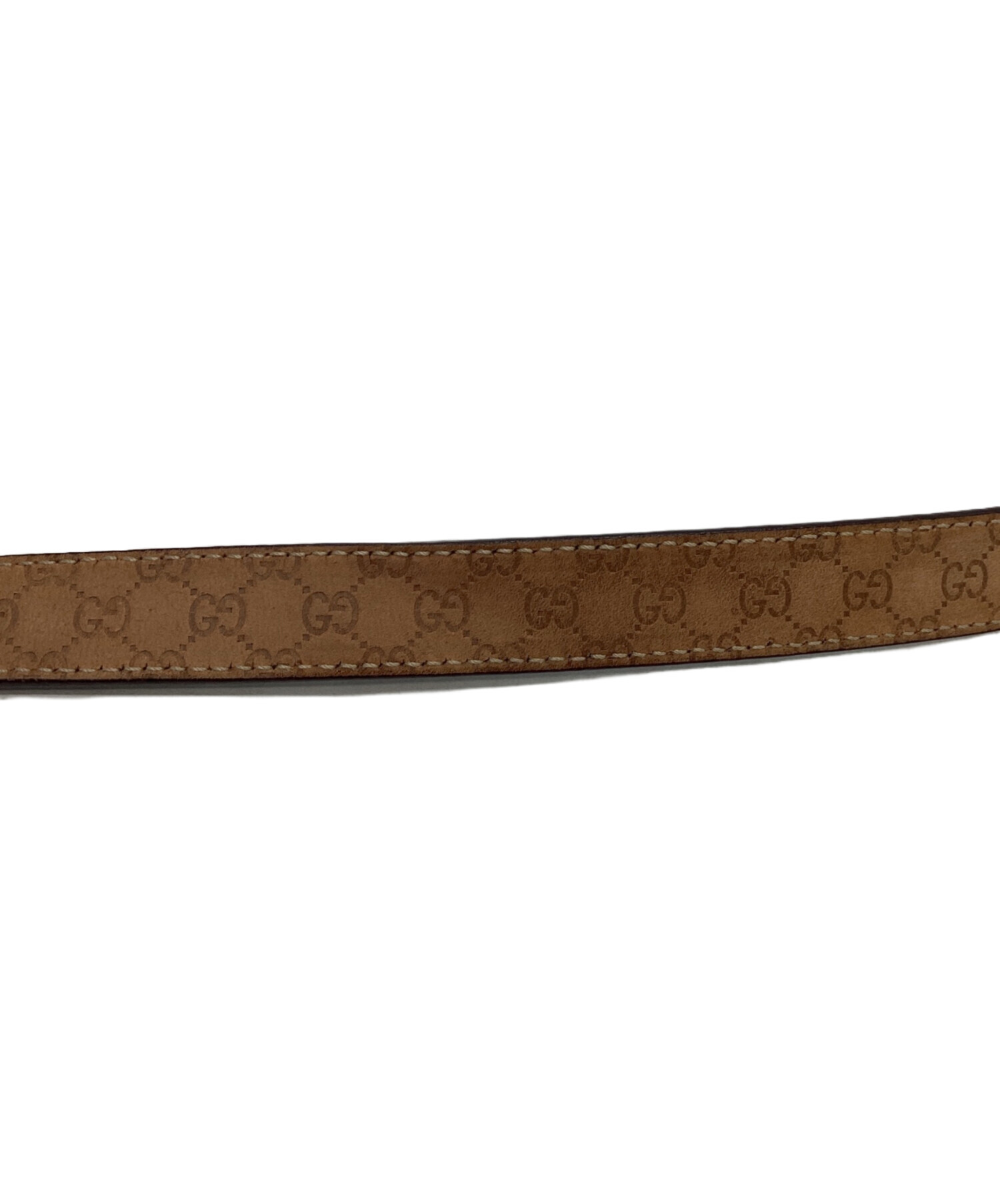 中古・古着通販】GUCCI (グッチ) GUCCI レザーベルト ブラウン