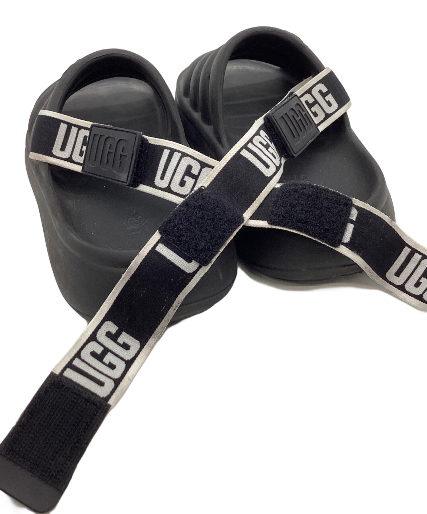 中古・古着通販】UGG (アグ) UGG ストラップサンダル ブラック サイズ