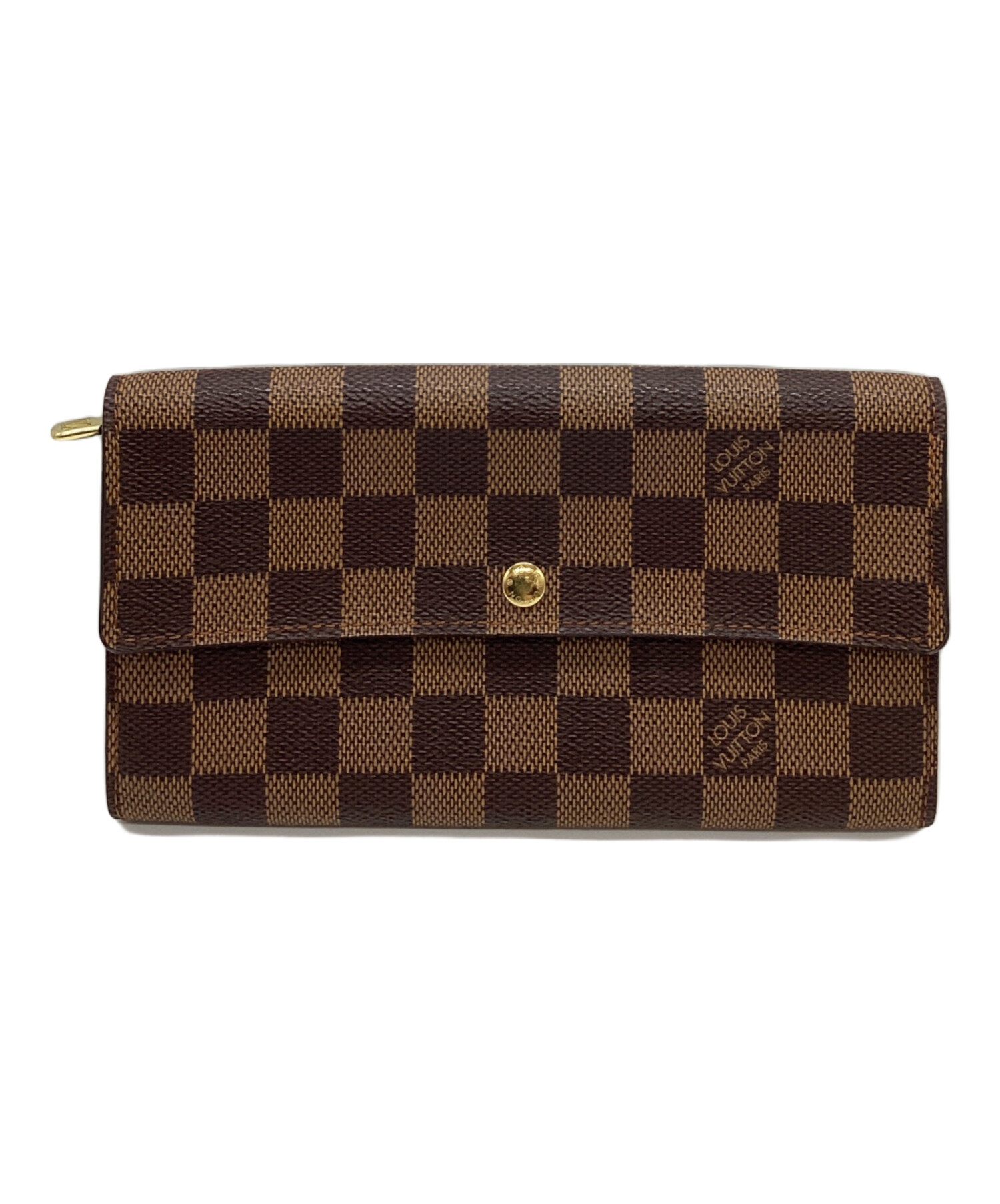 LOUIS VUITTON ダミエ　ポルトフォイユサラ　トランク　長財布　中古 中古・古着通販】LOUIS VUITTON (ルイ ヴィトン) LOUIS VUITTON ダミエ