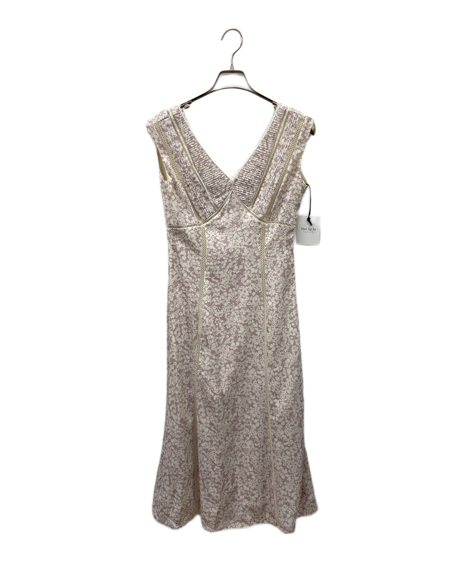中古・古着通販】Her lip to (ハーリップトゥ) Lace Trimmed Floral 