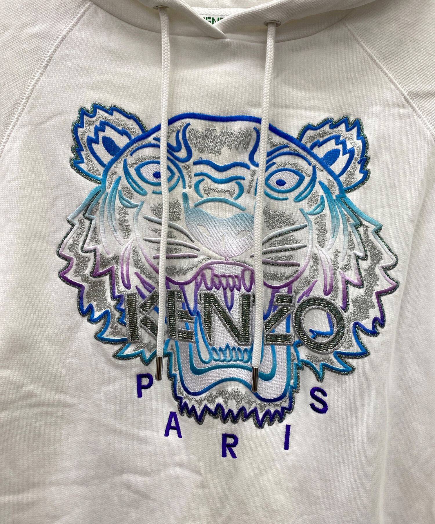 中古・古着通販】KENZO (ケンゾー) プルオーバーパーカー ホワイト