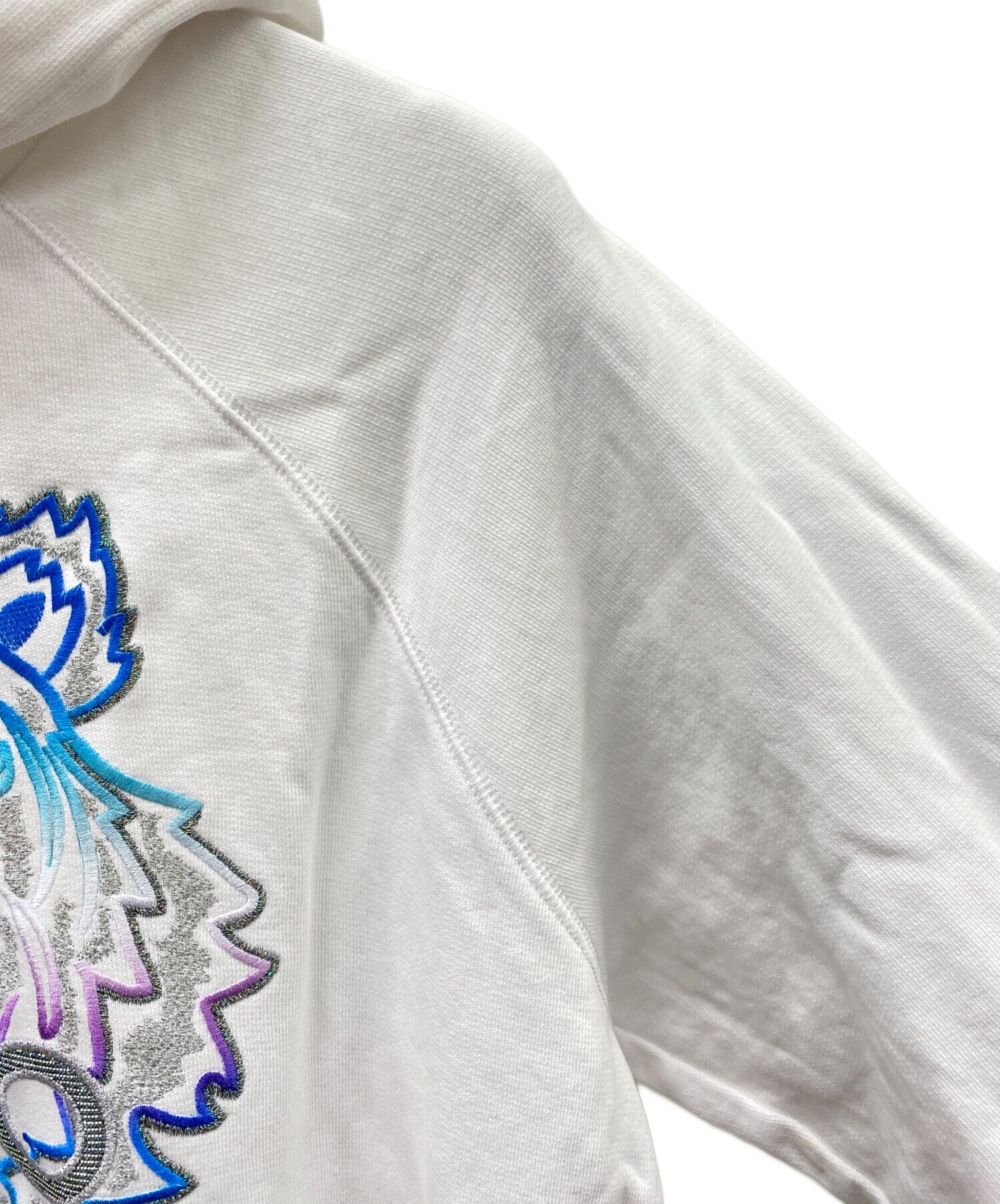 中古・古着通販】KENZO (ケンゾー) プルオーバーパーカー ホワイト
