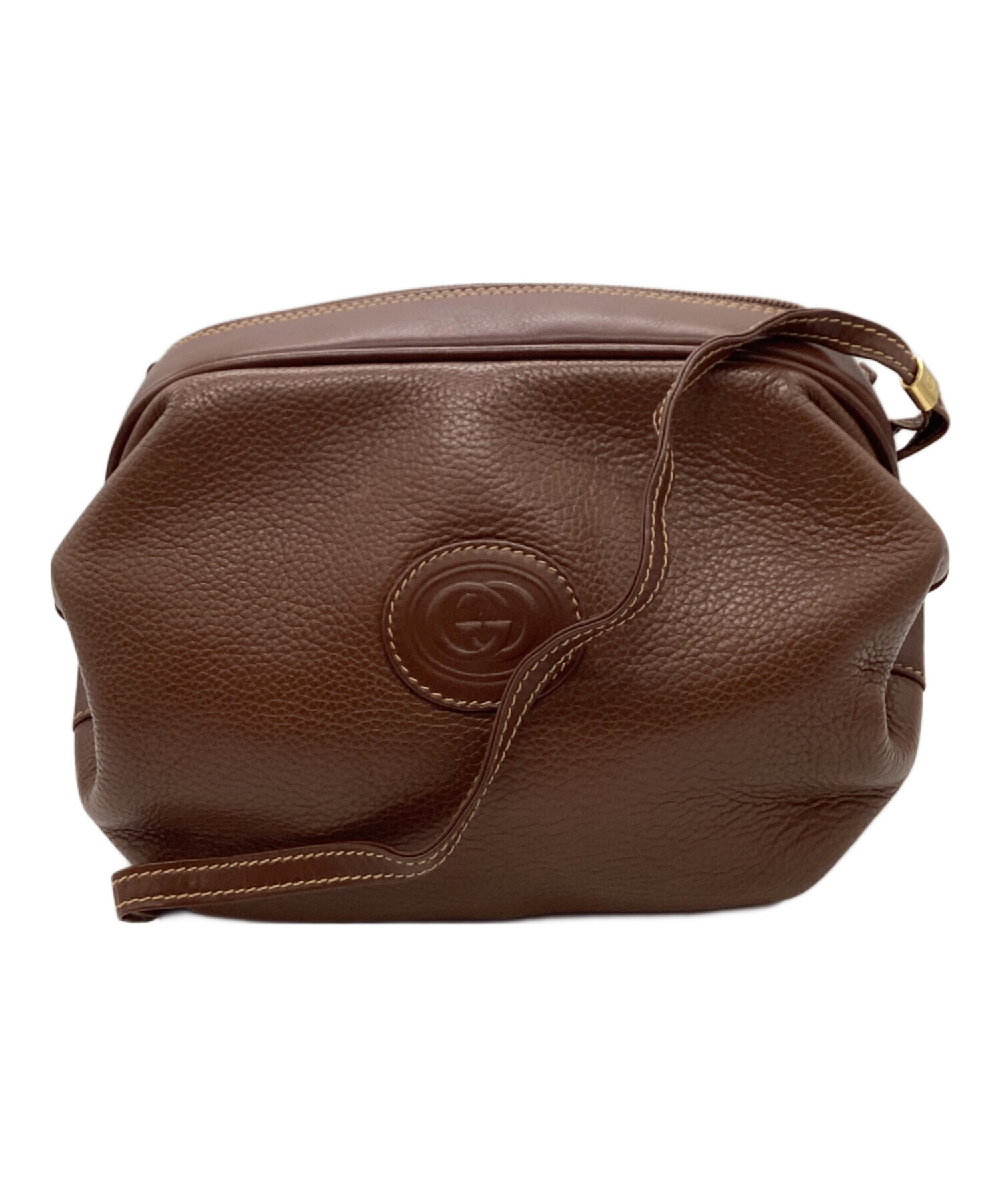 GUCCHI グッチ　ショルダーバッグ　ブラウン　正規品　送料無料 中古・古着通販】GUCCI (グッチ) GUCCI マイクロGG ショルダーバッグ