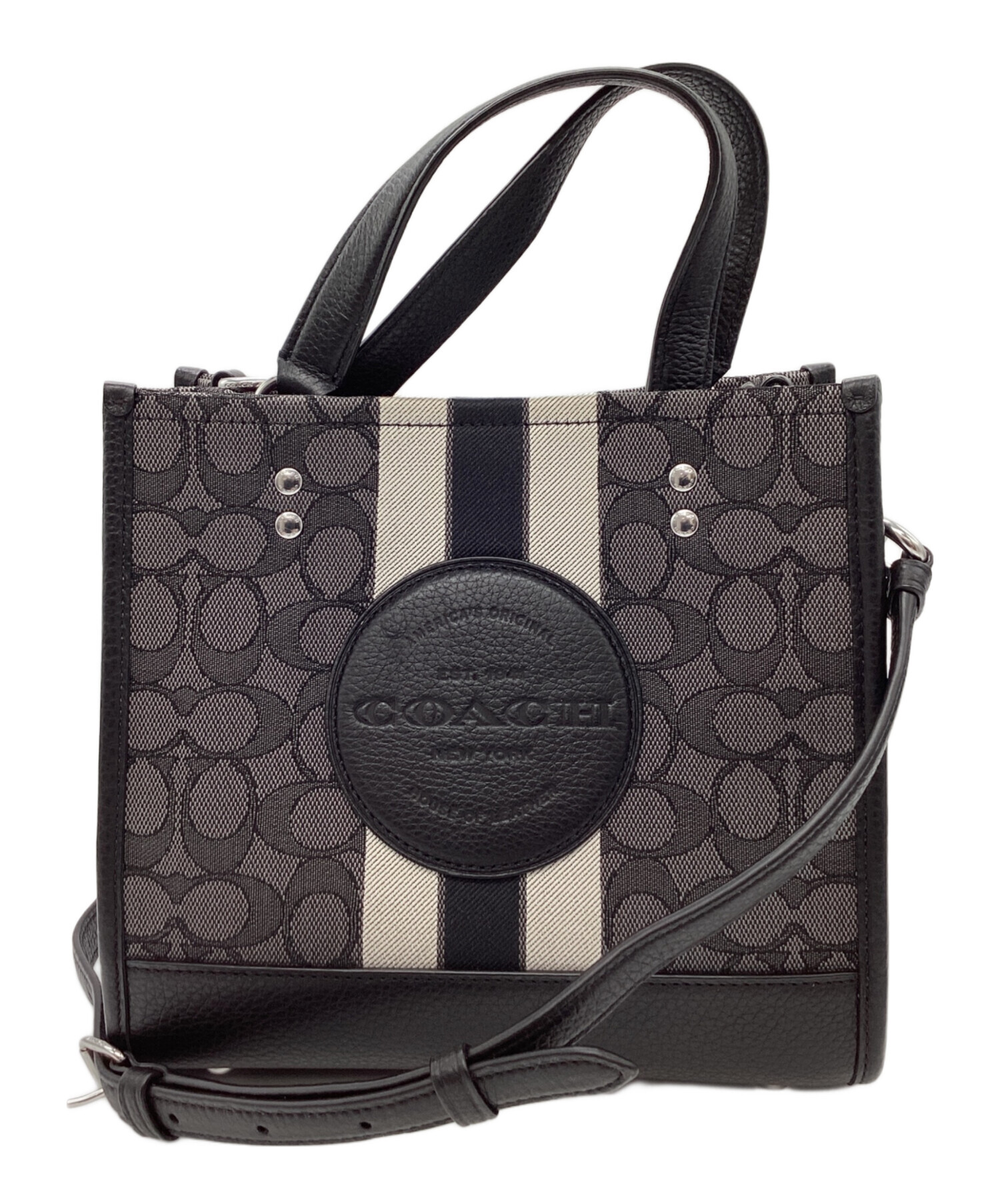 【美品】COACH デンプシーシグネチャー 2wayショルダーバッグ 中古・古着通販】COACH (コーチ) COACH シグネチャー デンプシーバッチ