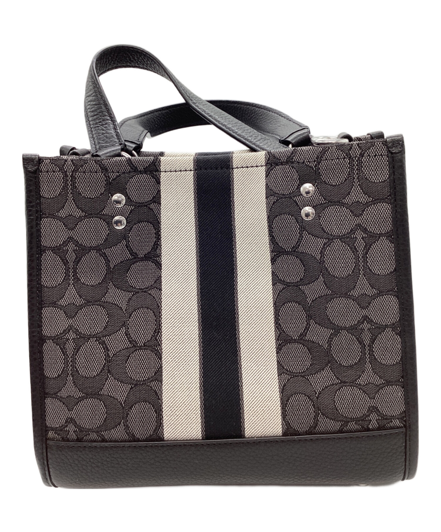 COACH デンプシーシグネチャー2WAY ハンド/ショルダーバック 中古・古着通販】COACH (コーチ) COACH シグネチャー デンプシーバッチ