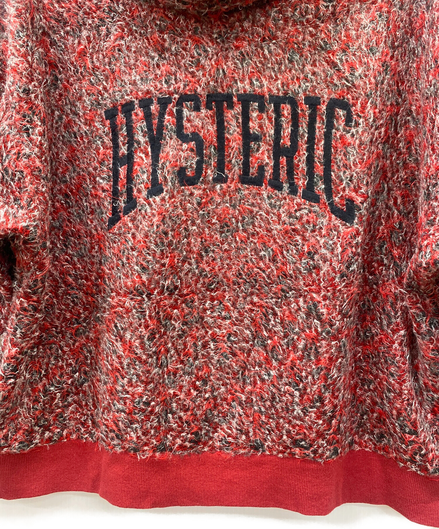 中古・古着通販】hysteric (ヒステリック) ニット レッド×ブラック