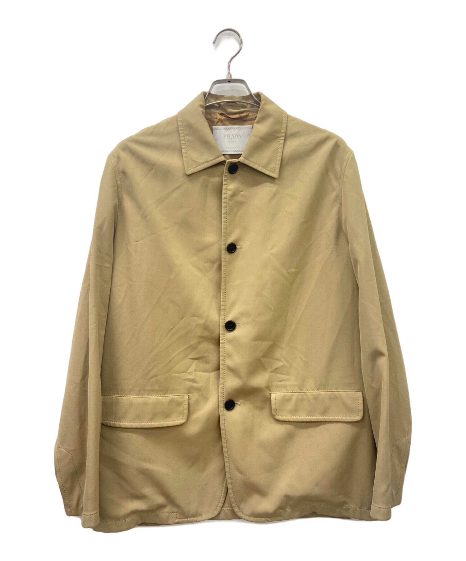 中古・古着通販】PRADA (プラダ) 4Bジャケット キャメル サイズ:S