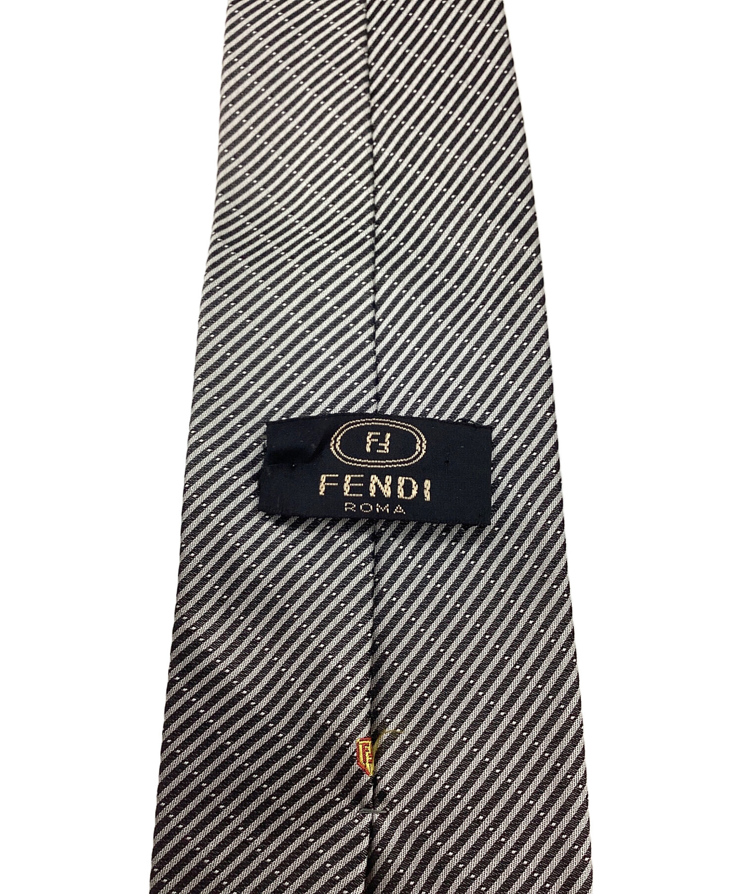 中古・古着通販】FENDI (フェンディ) ネクタイ ブラック×グレー サイズ