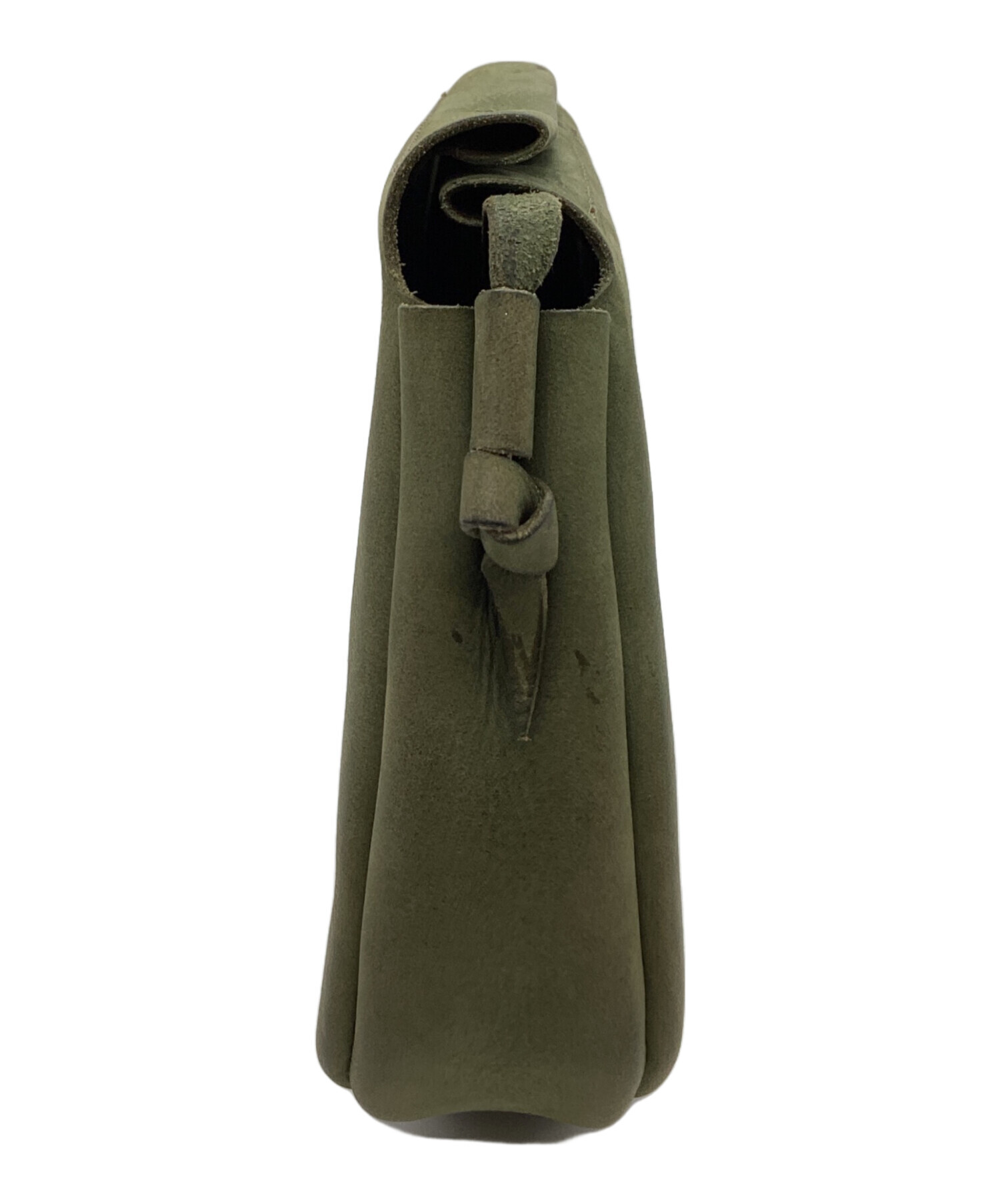 kuleha レザーショルダーバッグ 中古・古着通販】kuleha (クレア) KULEHA ショルダーバッグ グリーン