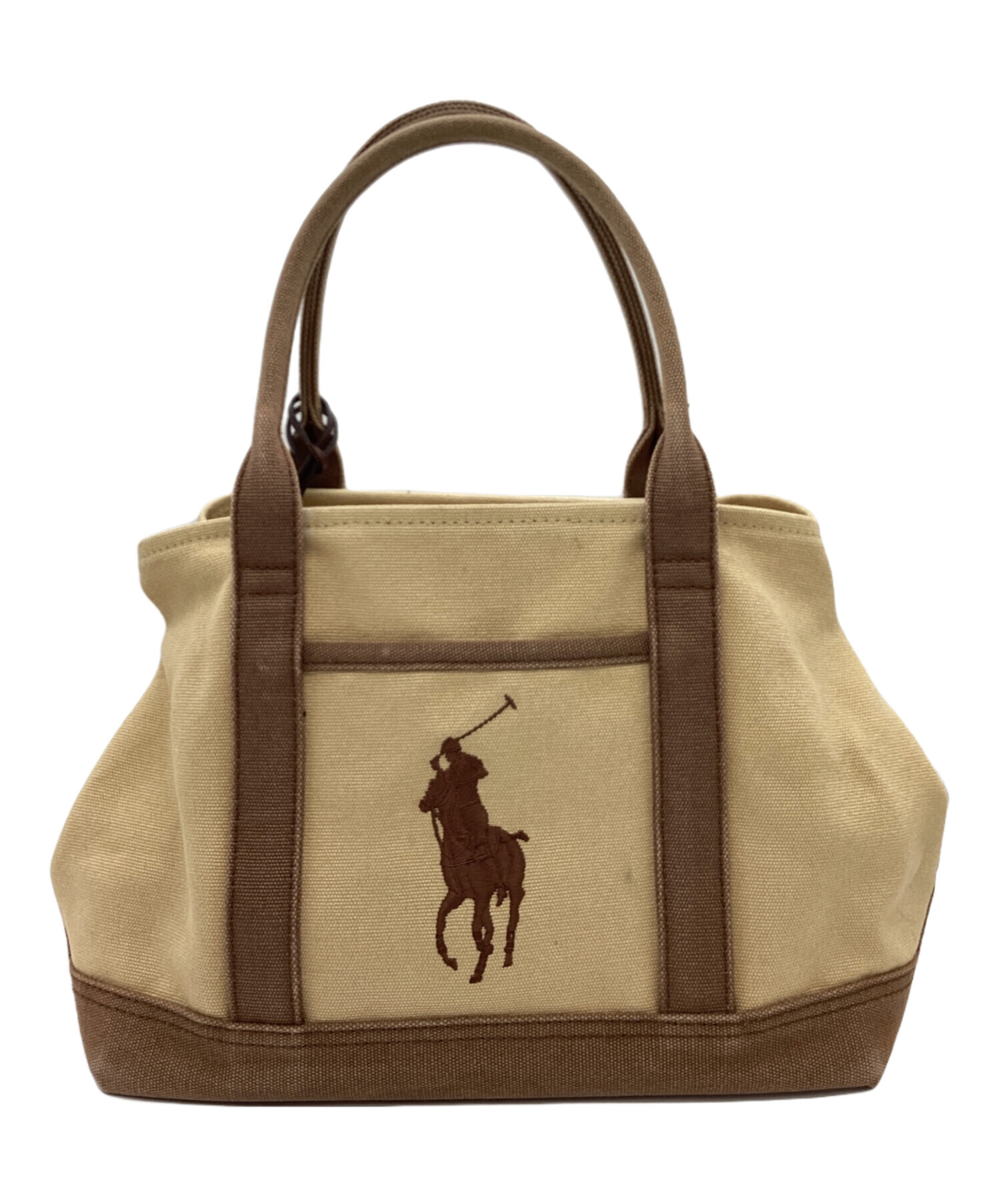 Polo Ralph Lauren ビジネスバッグ ベージュ 中古・古着通販】POLO RALPH LAUREN (ポロ・ラルフローレン) POLO