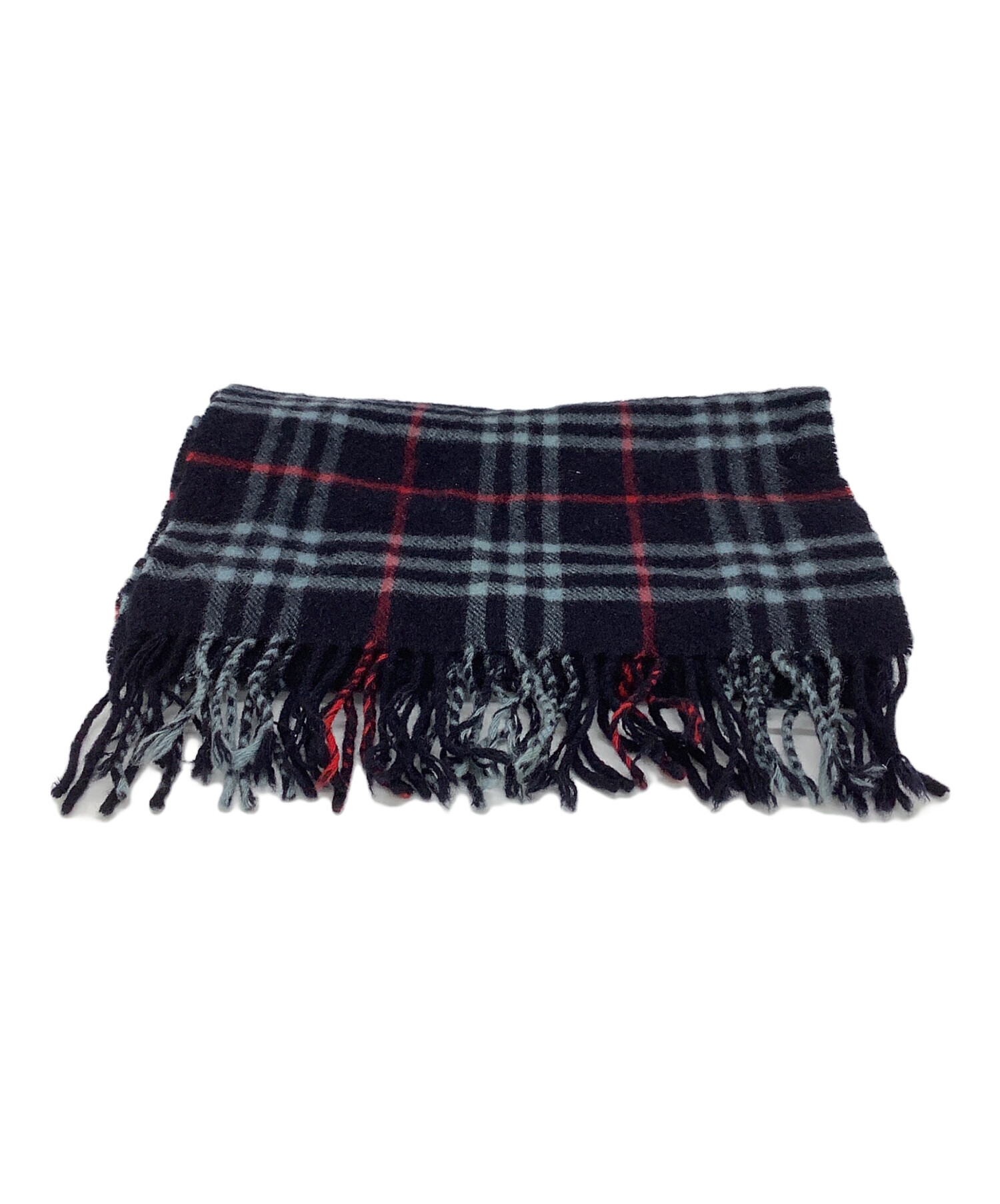 BURBERRY バーバリーロンドン カシミヤ100%マフラー ブラック 中古・古着通販】BURBERRY LONDON (バーバリーロンドン) カシミヤ