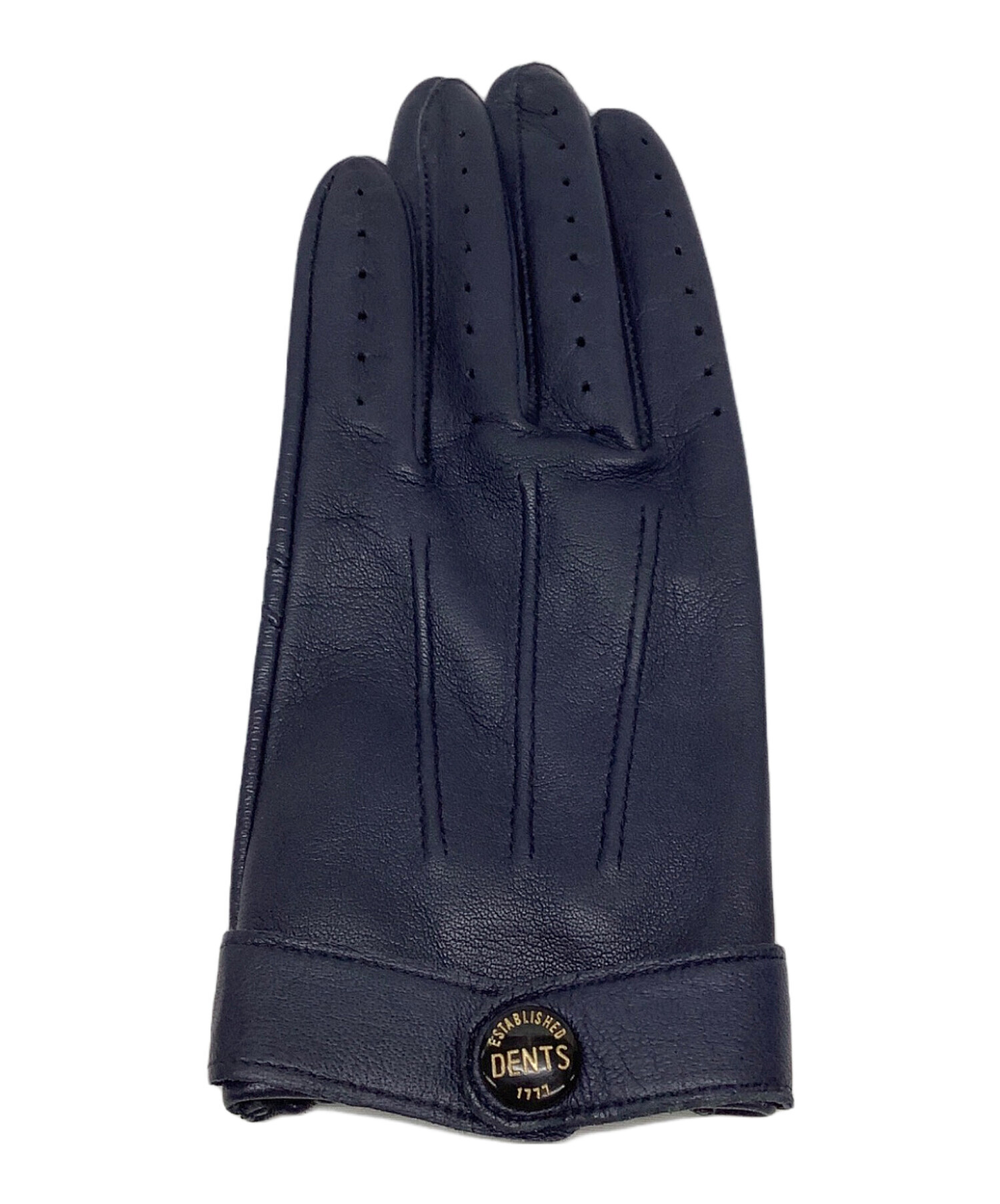 Dents レザー手袋　ネイビー 中古・古着通販】Dents (デンツ) レザーグローブ ネイビー サイズ:なし