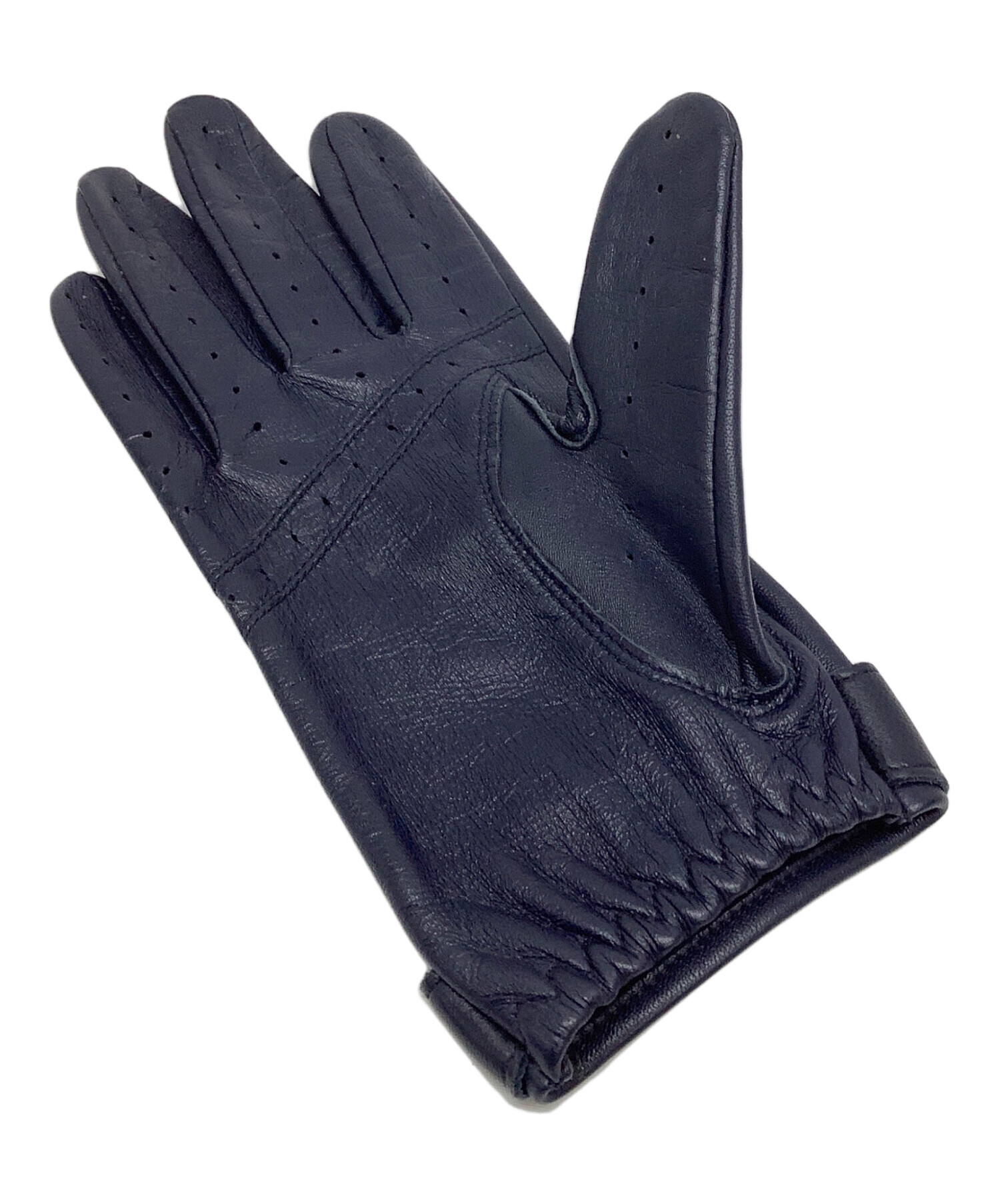 中古・古着通販】Dents (デンツ) レザーグローブ ネイビー サイズ:なし