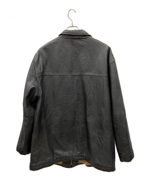 中古・古着通販】DOCKERS (ドッカーズ) レザージャケット ブラック