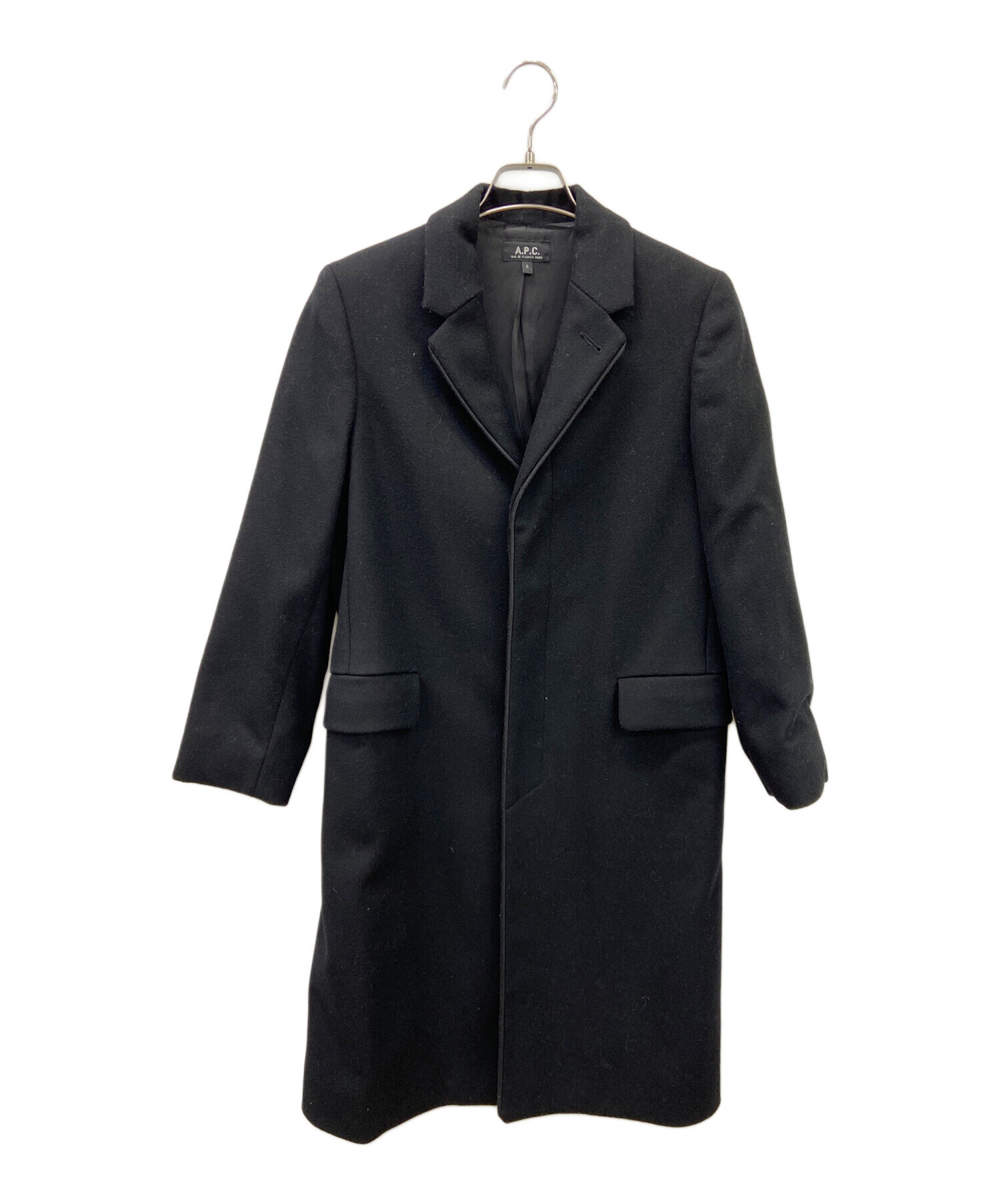 中古・古着通販】A.P.C. (アーペーセー) チェスターコート ブラック