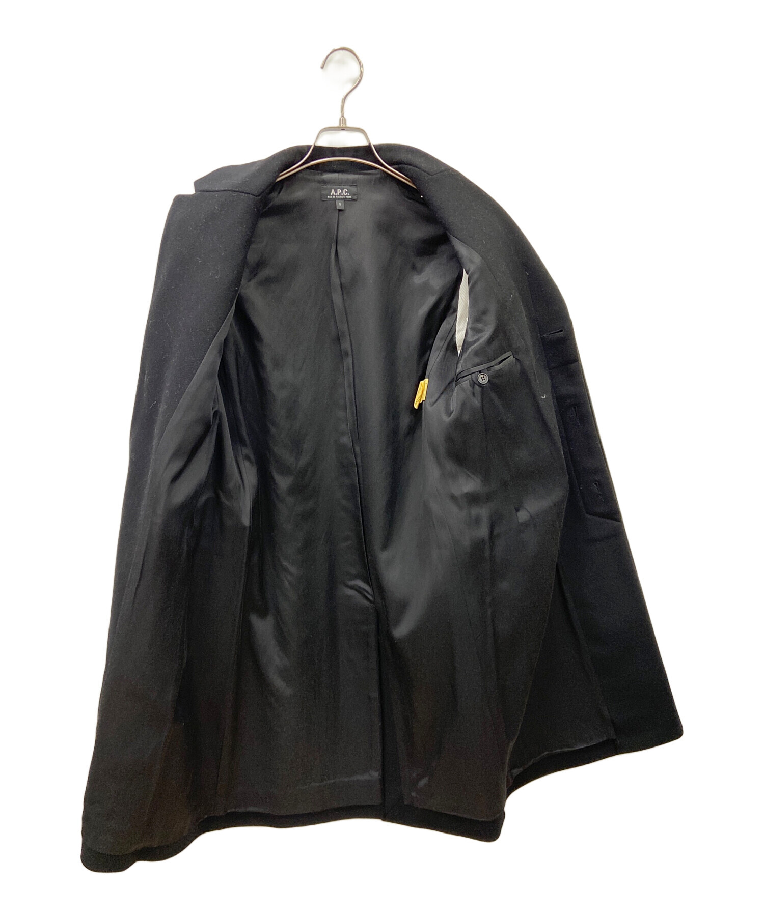 中古・古着通販】A.P.C. (アーペーセー) チェスターコート ブラック