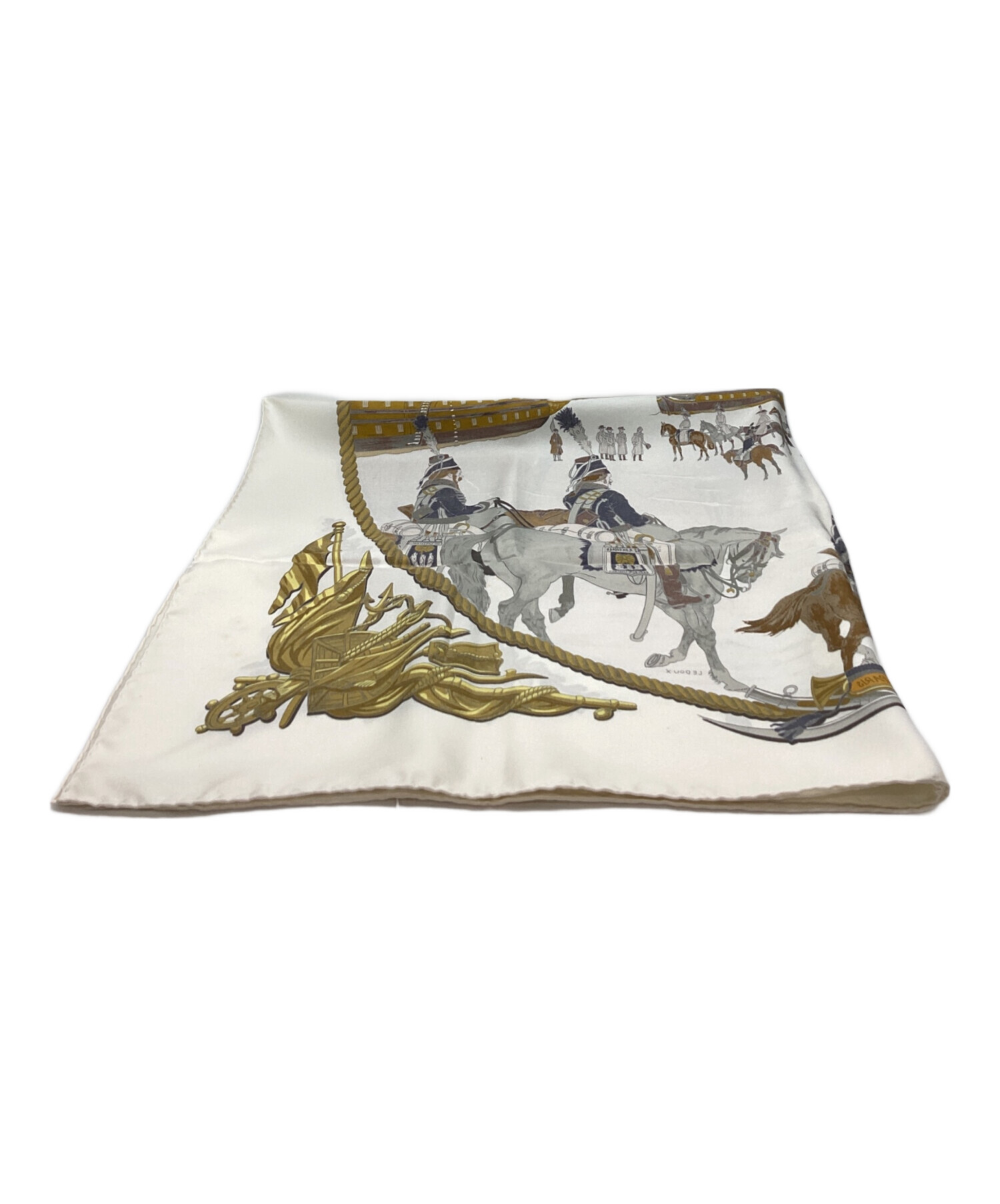 中古 HERMES カレ90 グランドユニフォーム シルク スカーフ エルメス 中古・古着通販】HERMES (エルメス) HERMES カレ90 シルクスカーフ