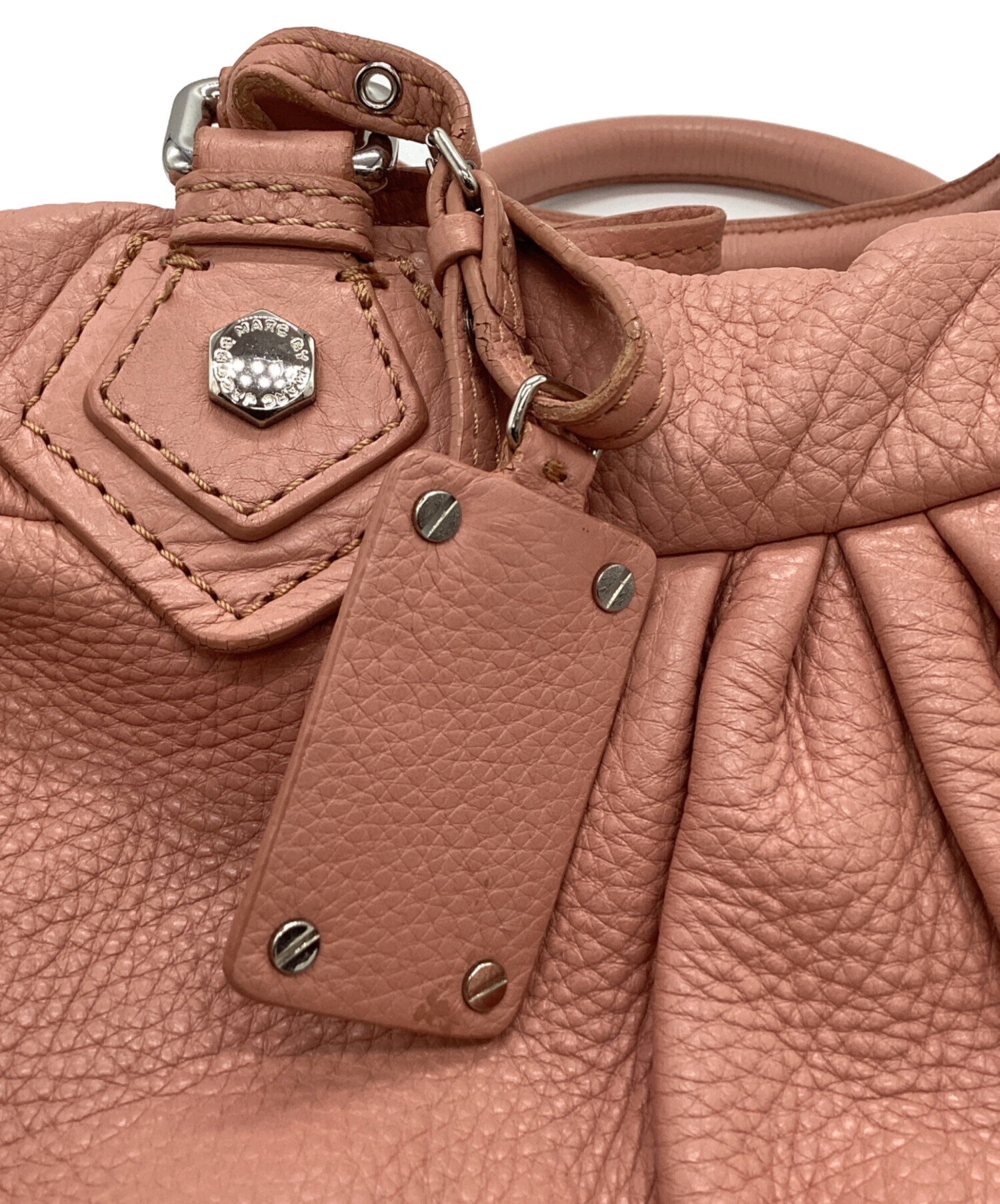 MARC JACOBS 2WAY ハンドバッグ ピンク ベージュ　新品　タグ付き 中古・古着通販】Marc by Marc Jacobs (マークバイマークジェイコブス