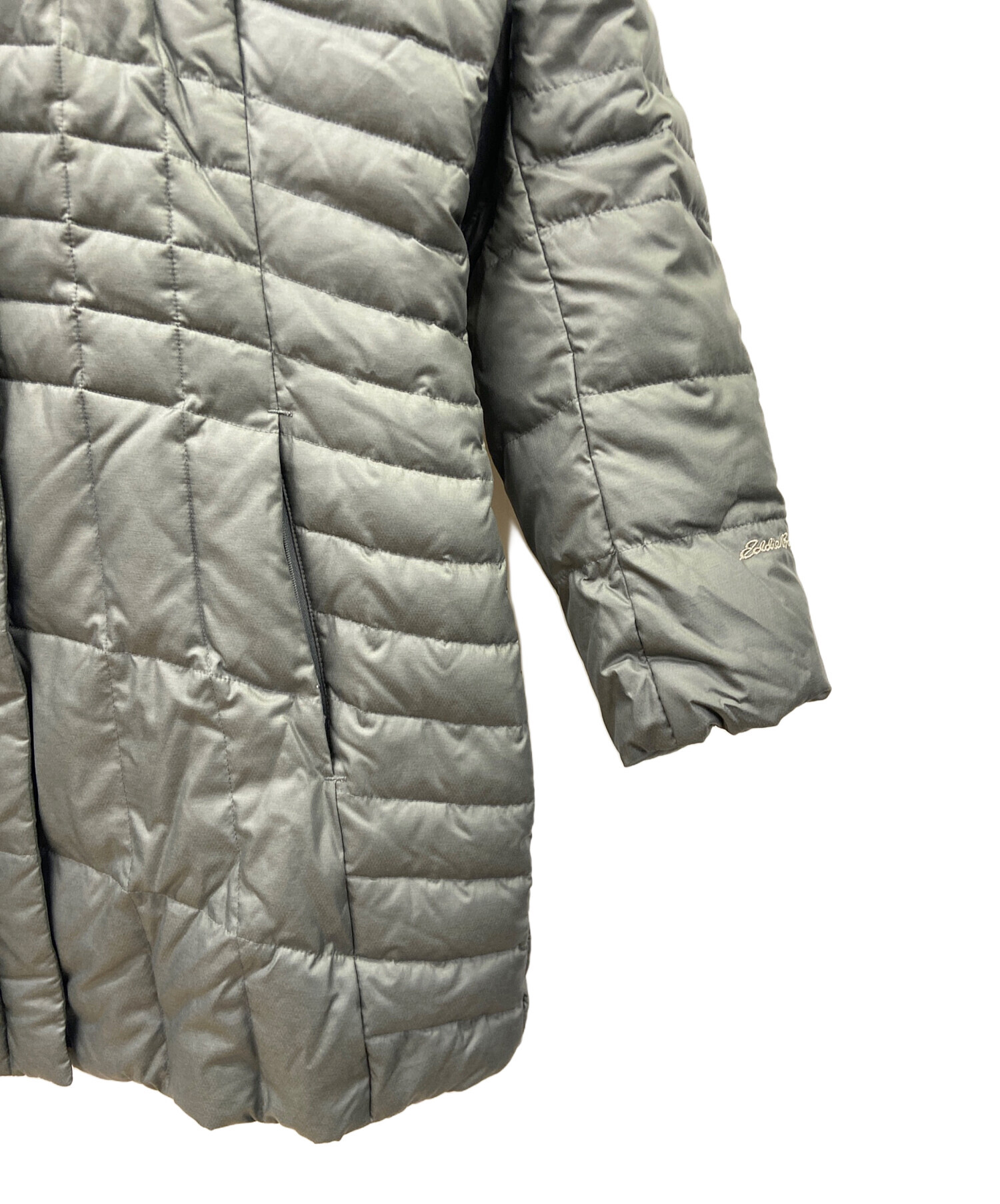 中古・古着通販】Eddie Bauer (エディーバウアー) ダウンコート グレー 